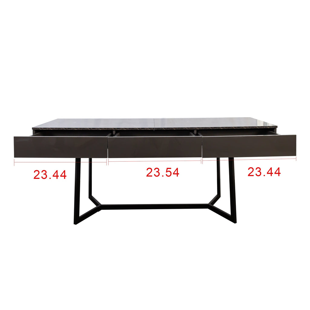 Modern Black 70.87' Computer Desk