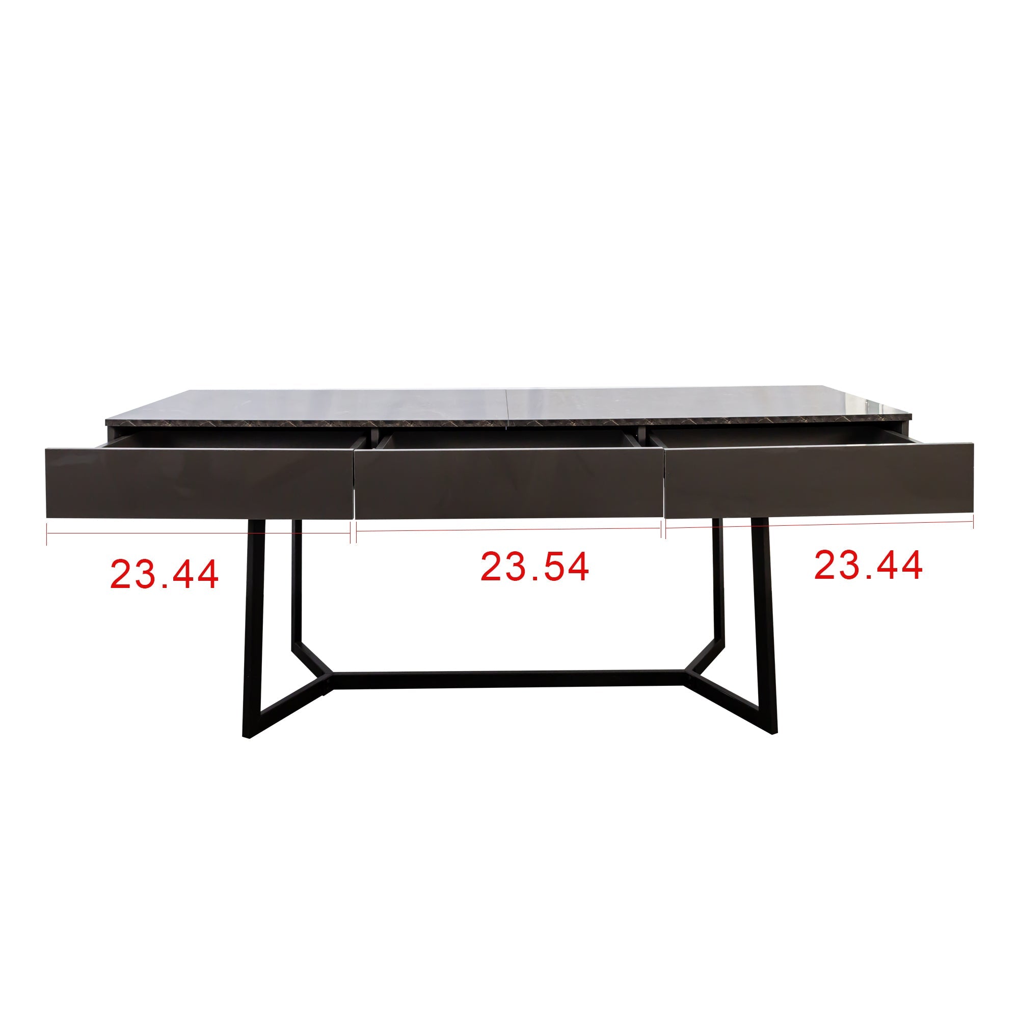 Modern Black 70.87' Computer Desk