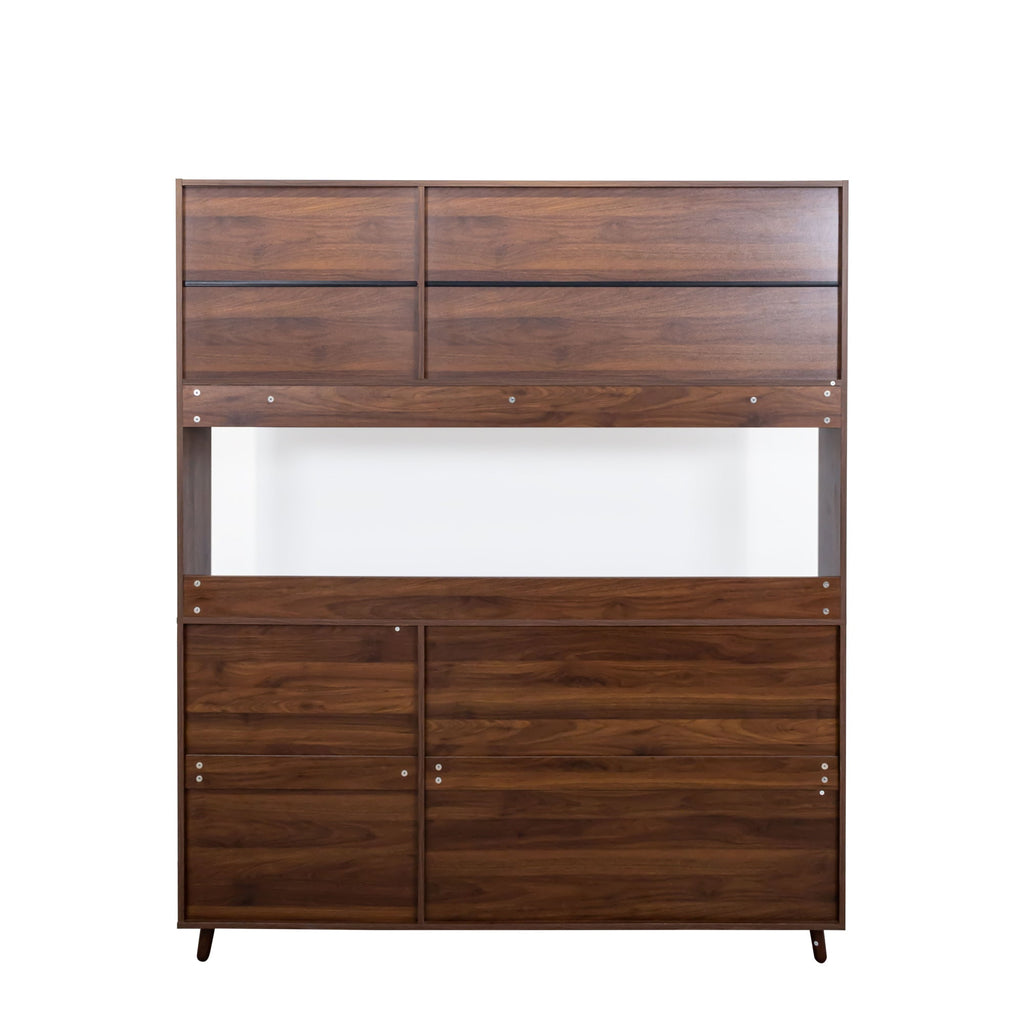 63' W Large Kitchen Hutch Cabinet