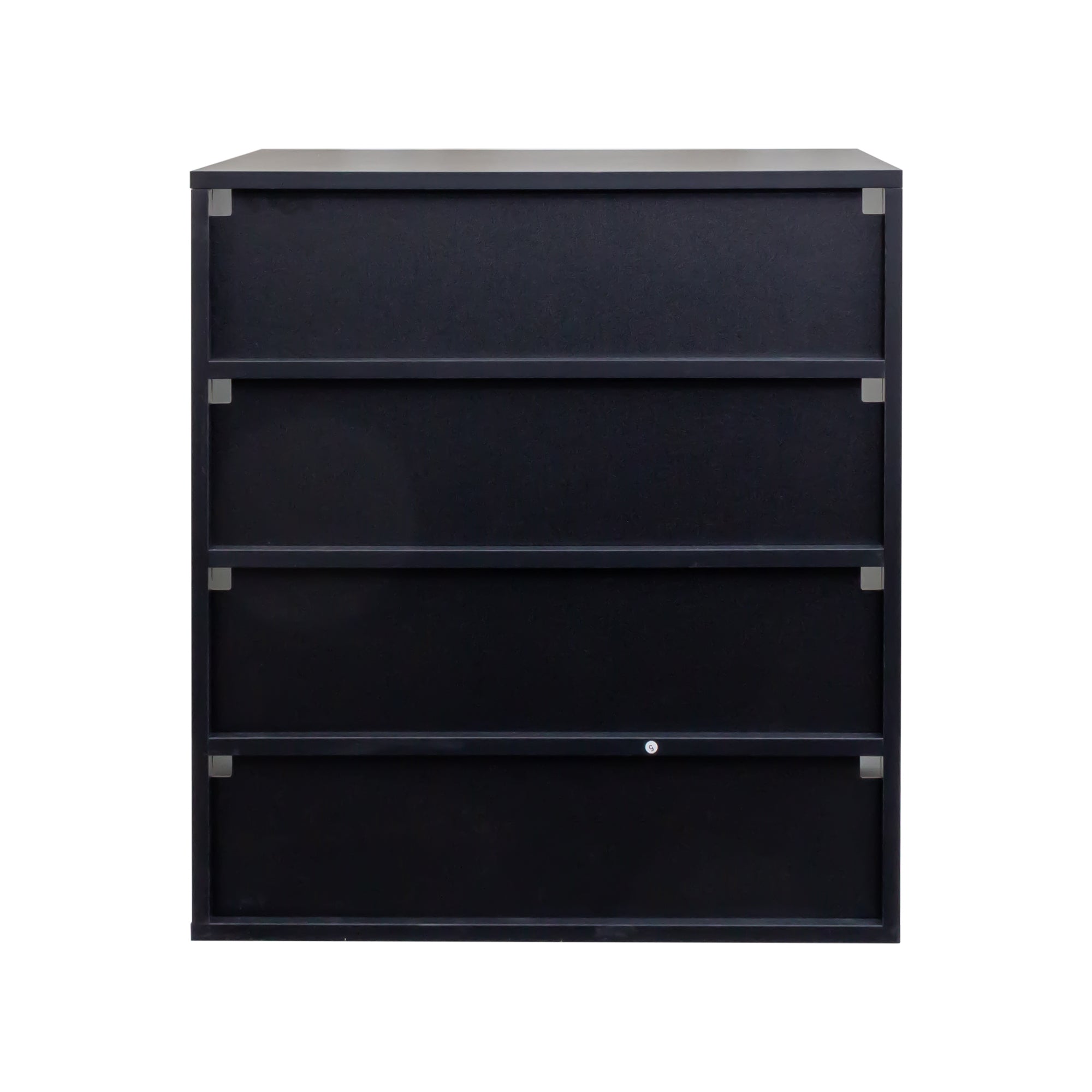 Wooden Stackable Shoe Storage Box with Glass Door