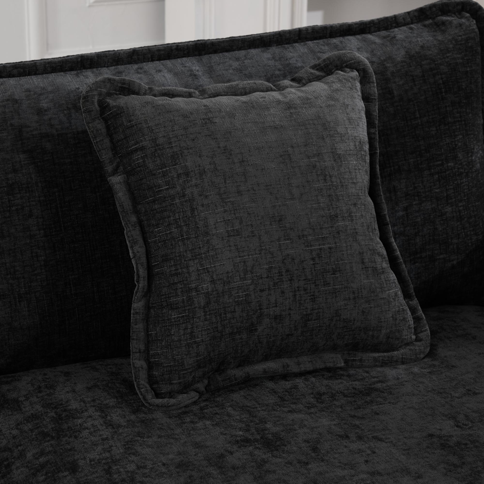 Modern Comfy Upholstered Seat Cushion Sectional Couch (Ottoman is Not Included)