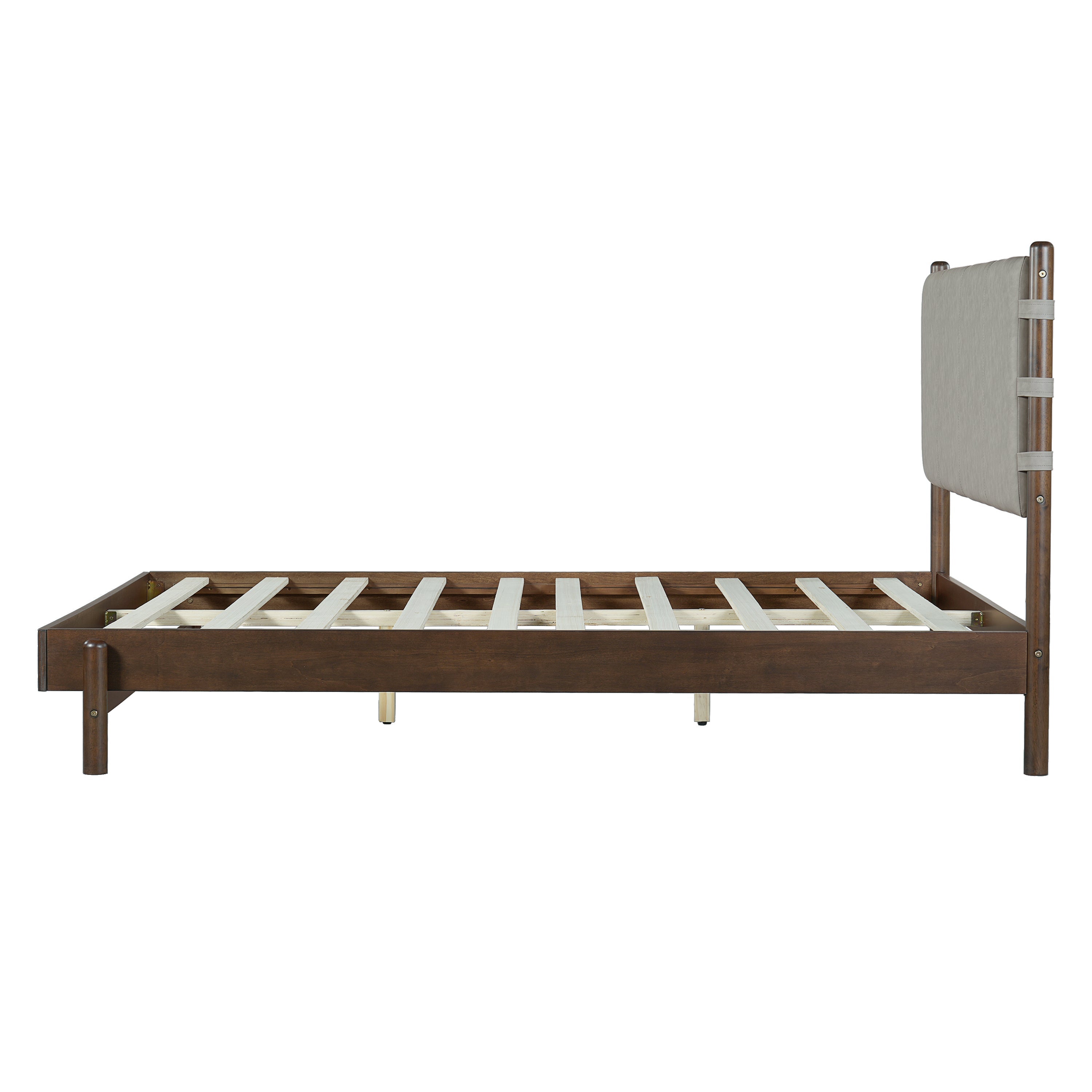 Modern Queen Bed Frame Set with 2 Nightstands