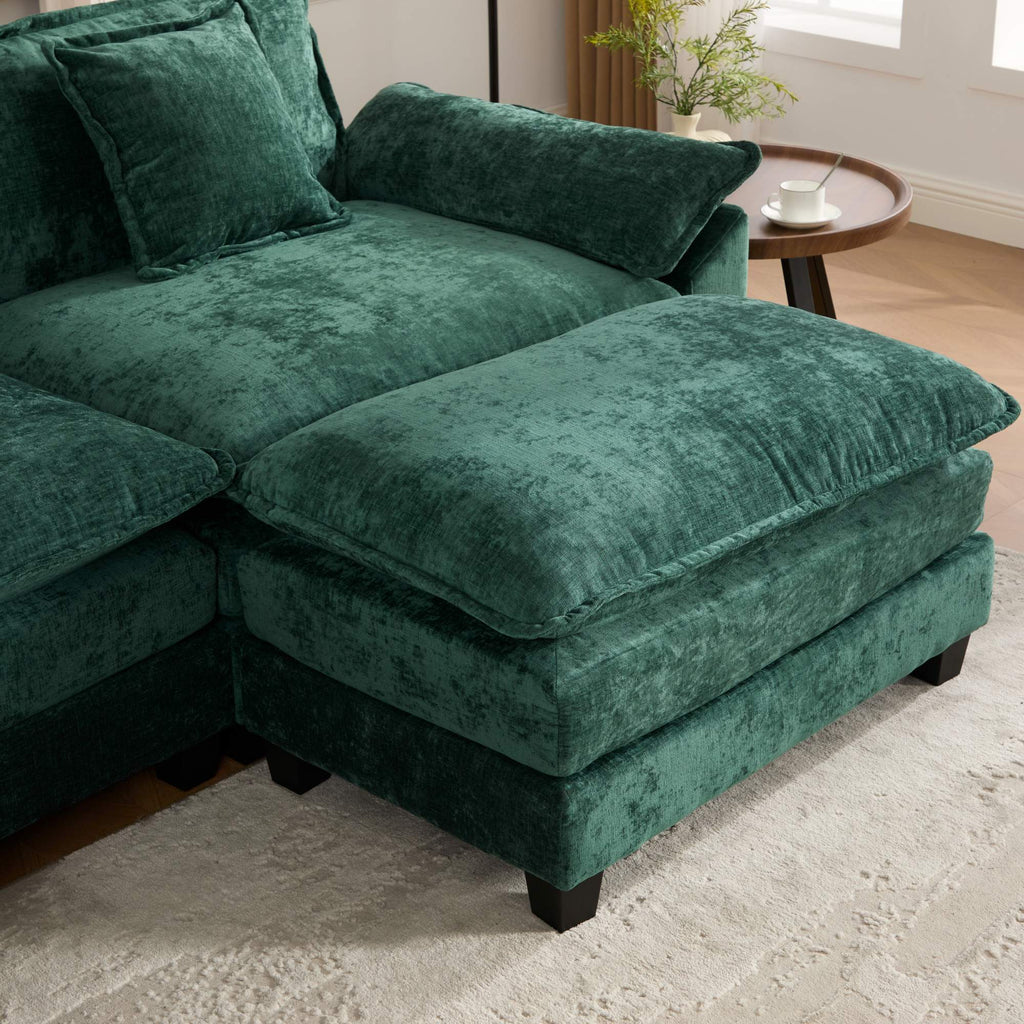 Modern Sectional Cloud Sofa Single Seat (Ottoman is Not Included)