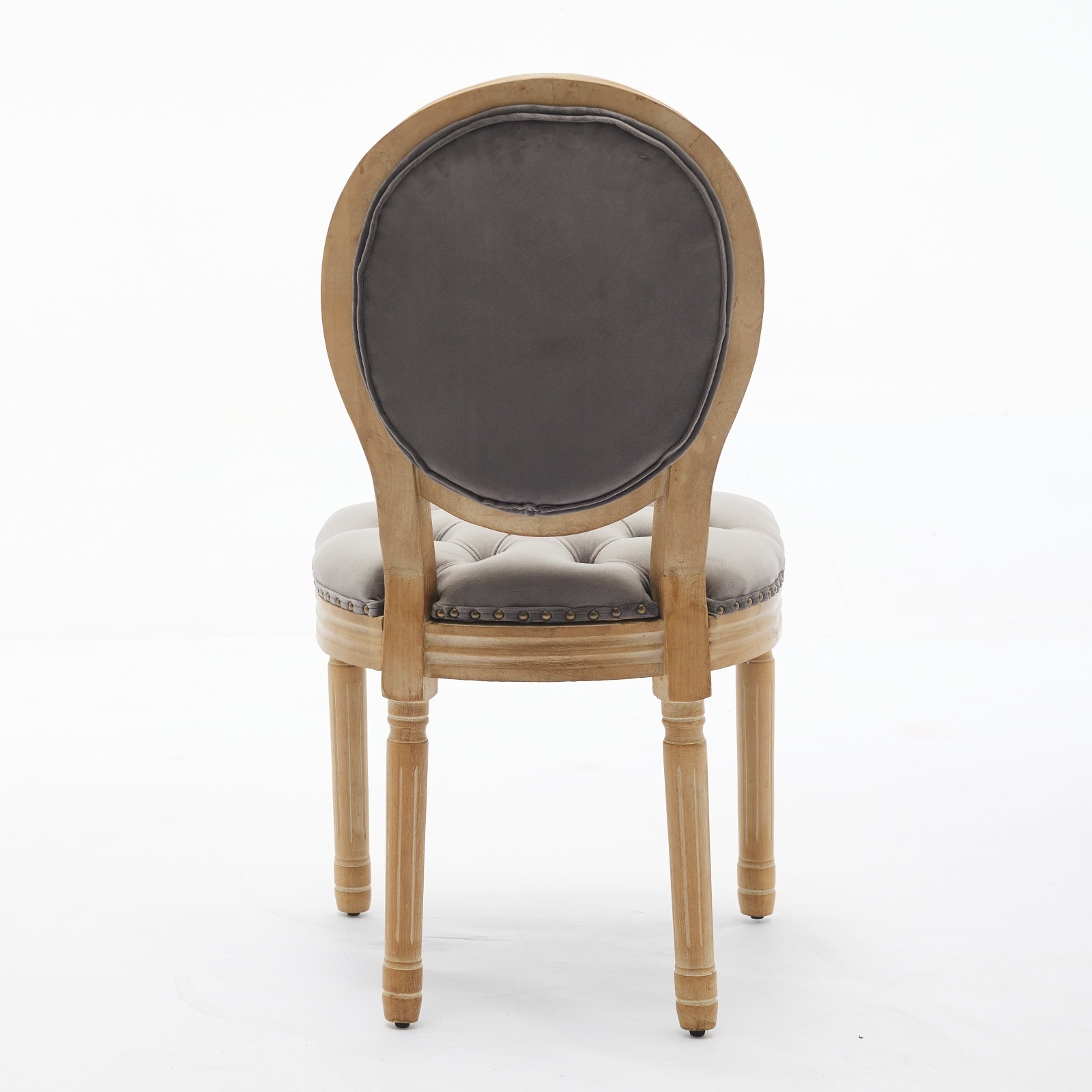 French Style Antique Painting PU Dining Chairs (Set of 2)