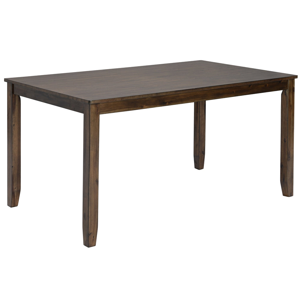 Rectangular Wooden Dining Table (Set for 6)