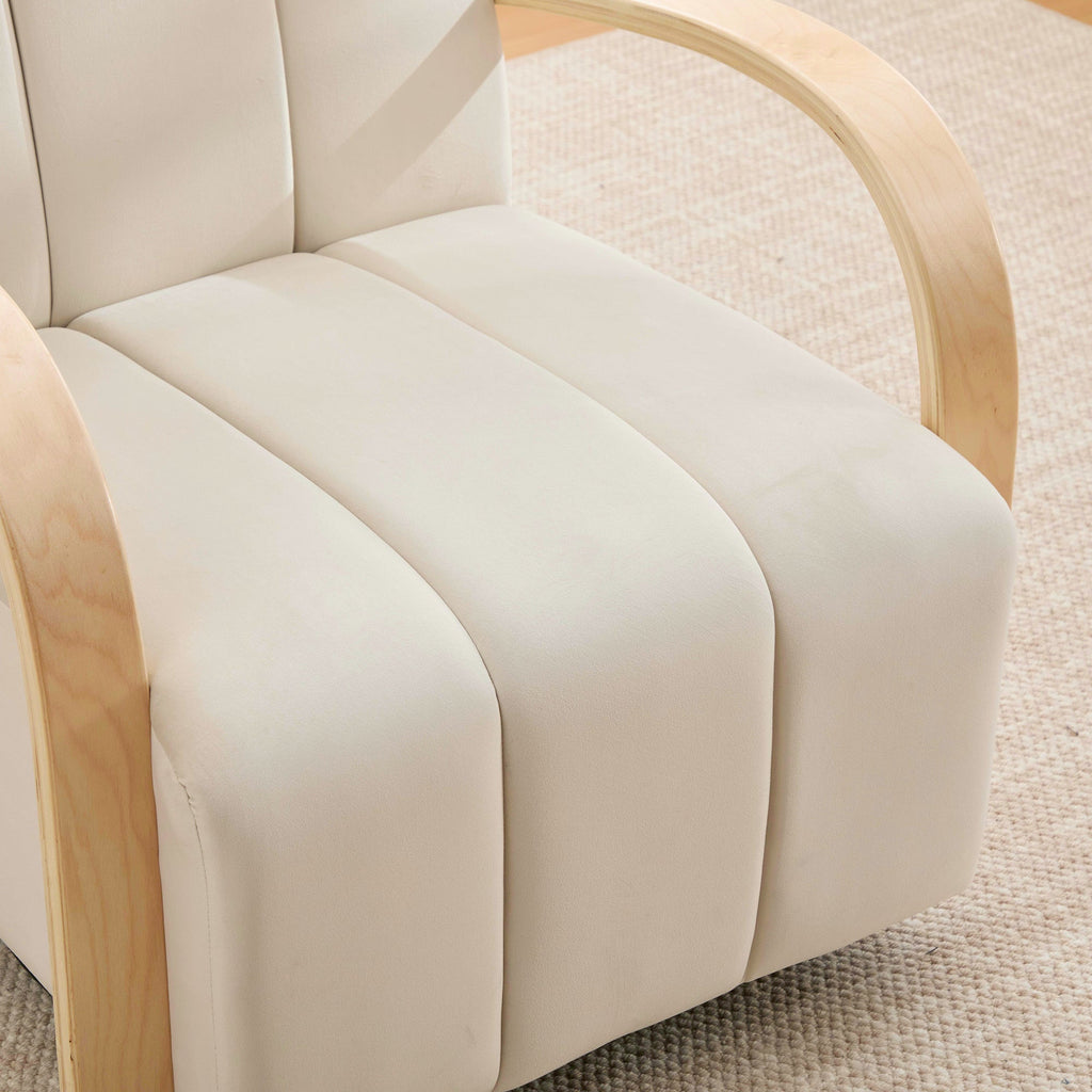 Modern Upholstered 360° Swivel Accent Chair