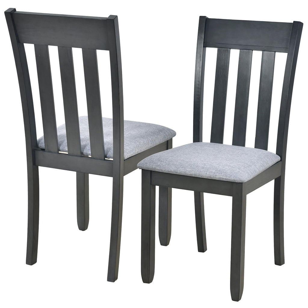 Modern Farmhouse 5-Piece Wood Dining Table Set