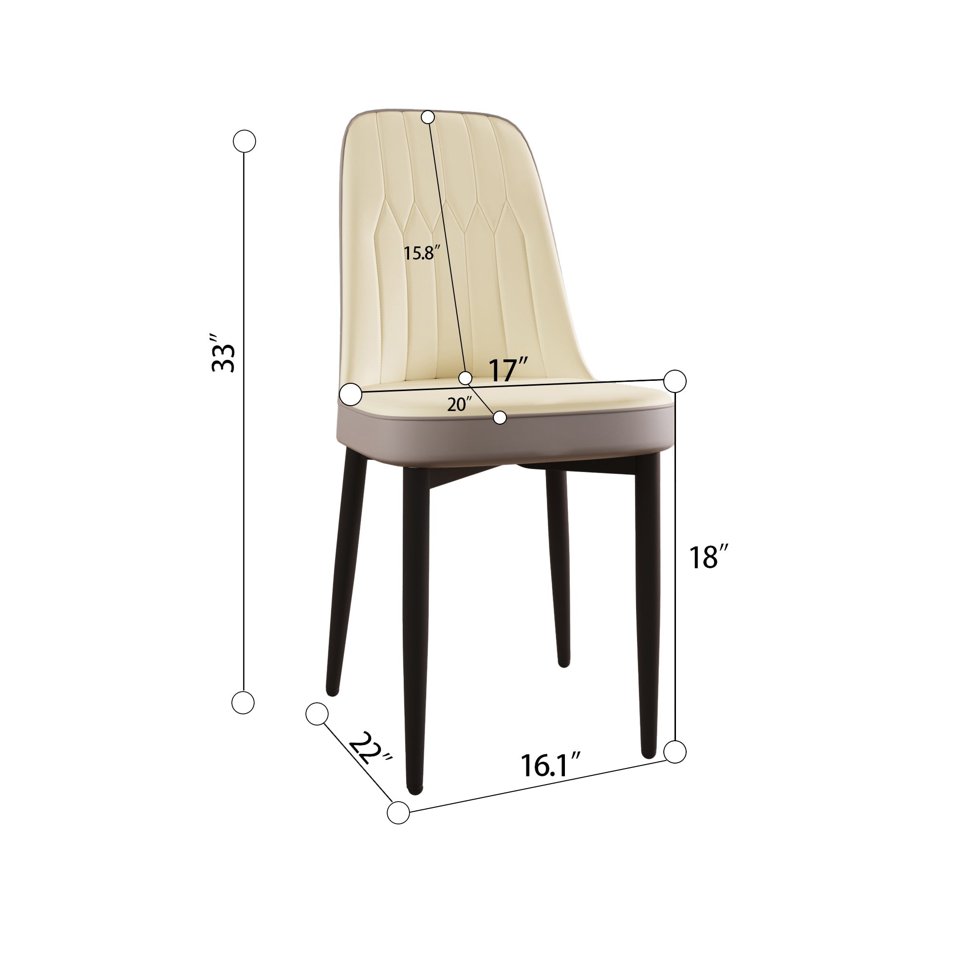 47'-63' Expandable Dining Table and Chair Set