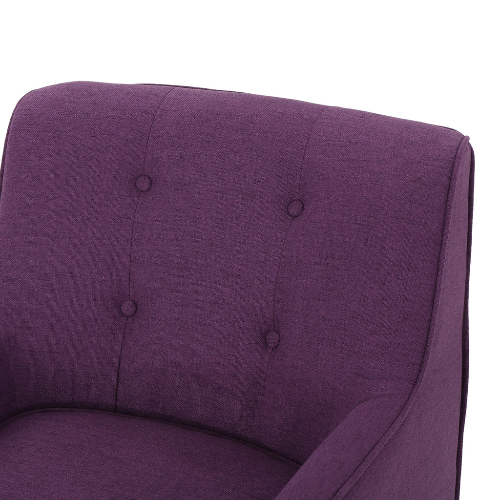 Mid-Century Modern Arm Chair with Tufted Back