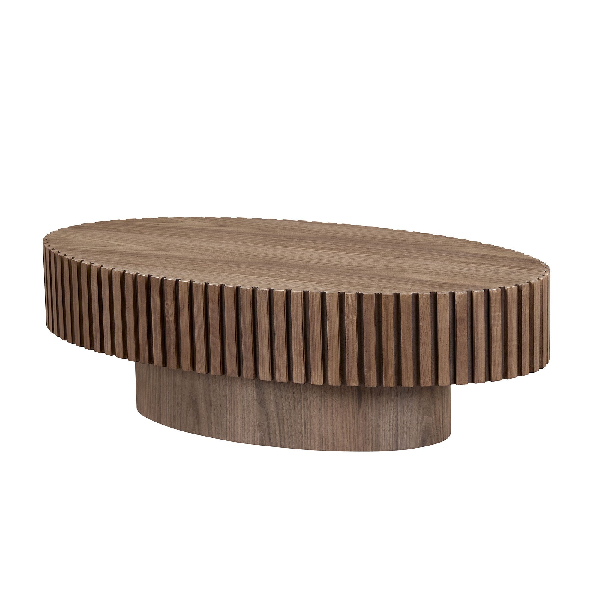 Modern MDF Handcraft Oval Coffee Table