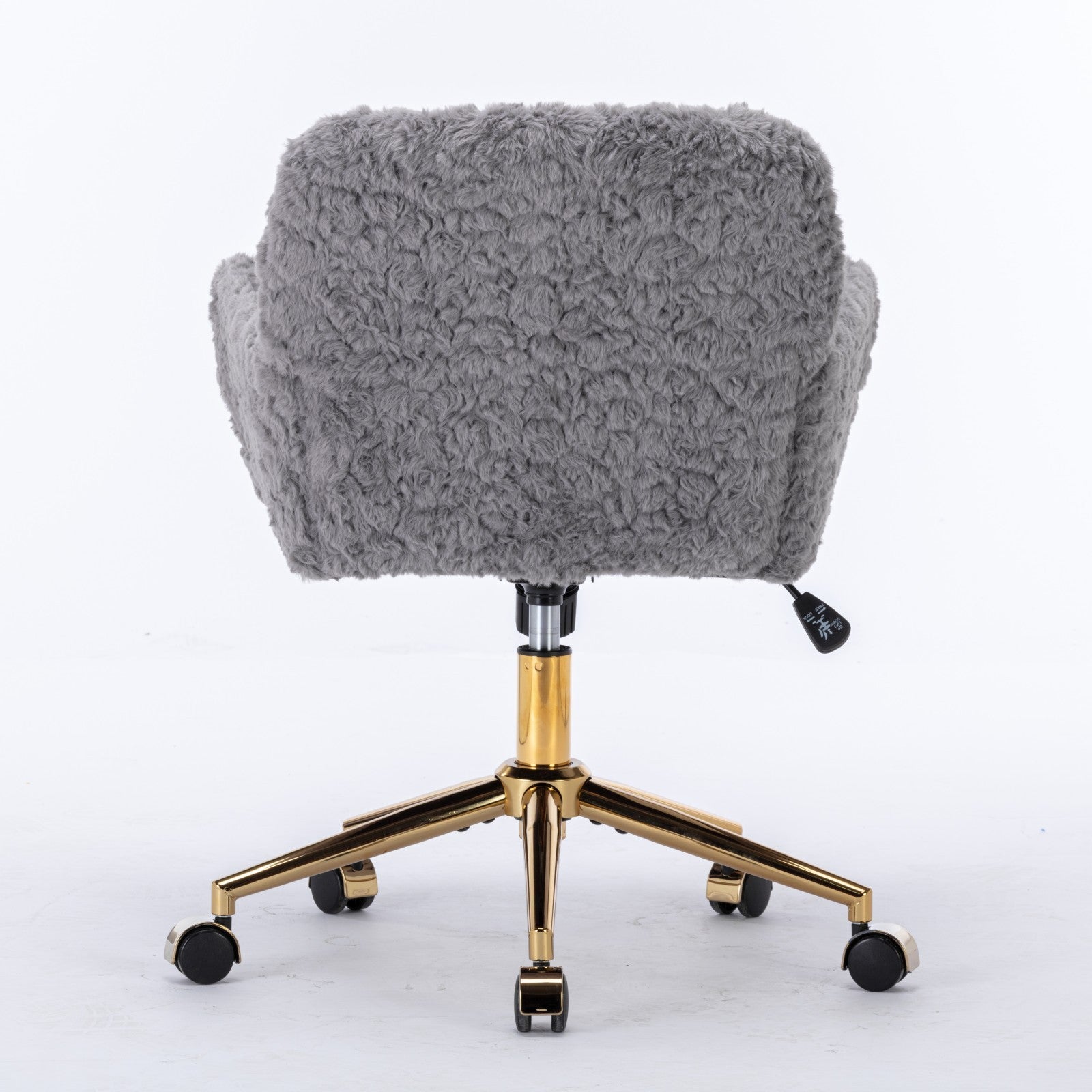 Violet Velve Home Office Chair with Golden Metal Base