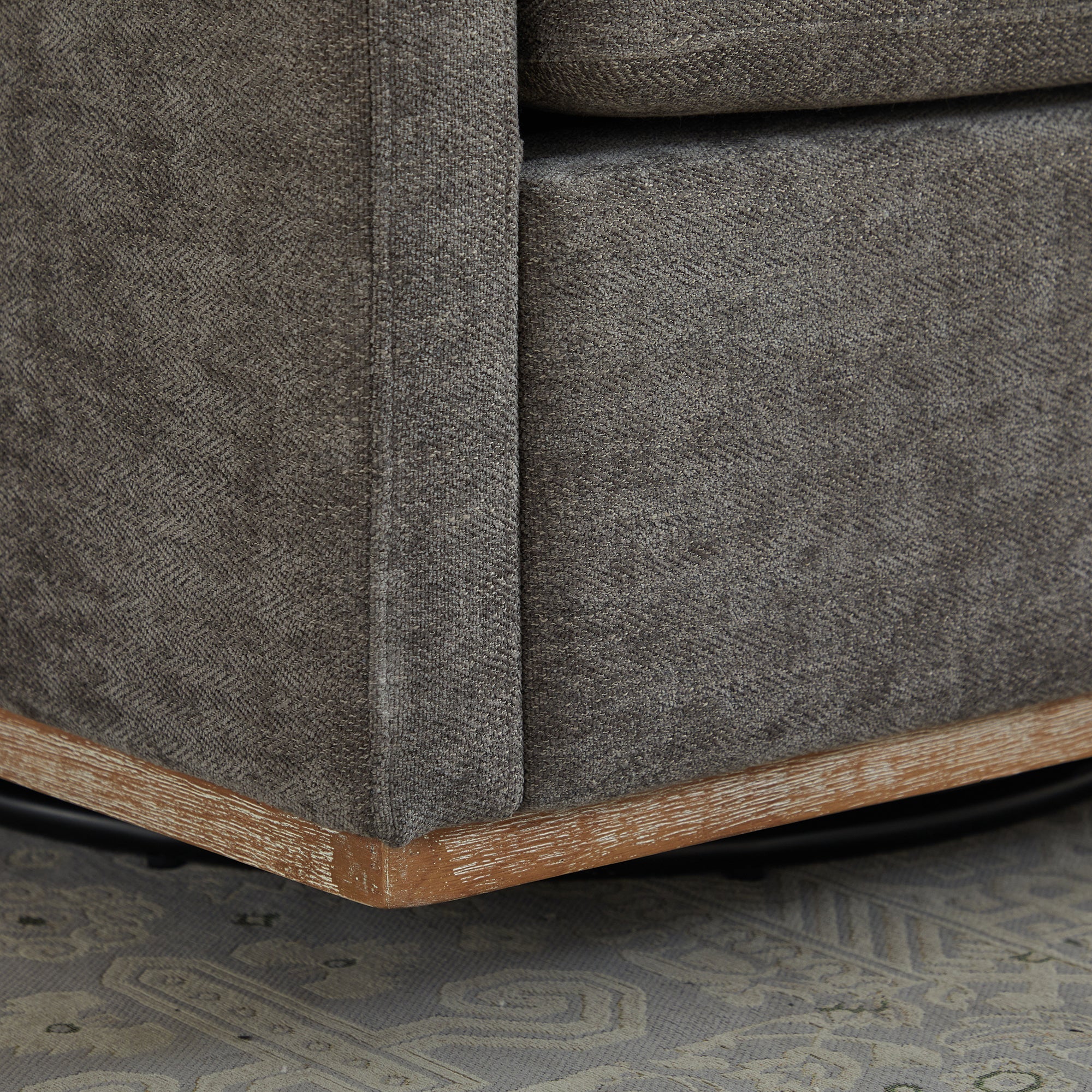Modern Square Chenille Upholstered Swivel Accent Chair