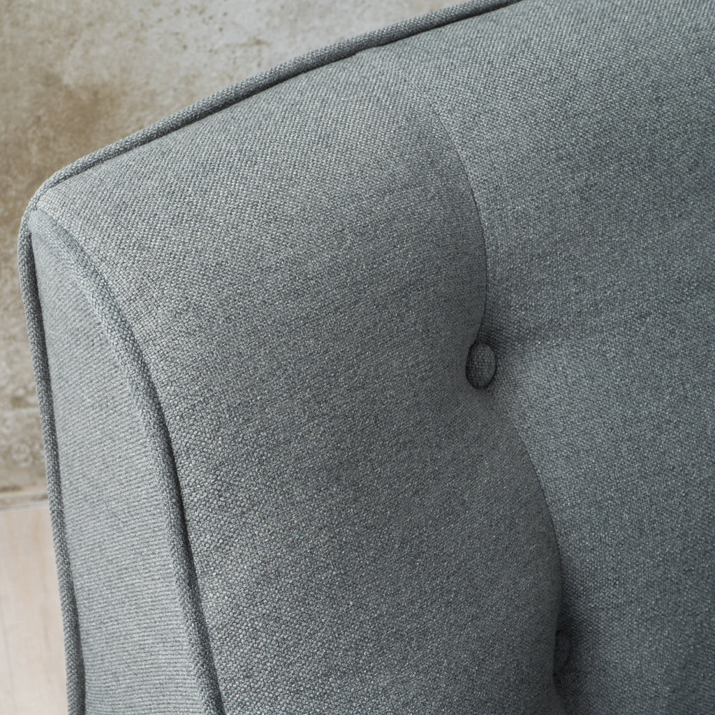 Mid-Century Modern Arm Chair with Tufted Back
