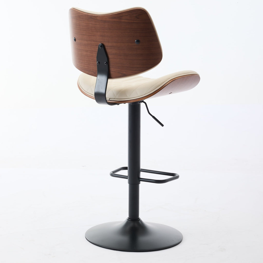 Mid Century Walnut Bentwood Bar Stools