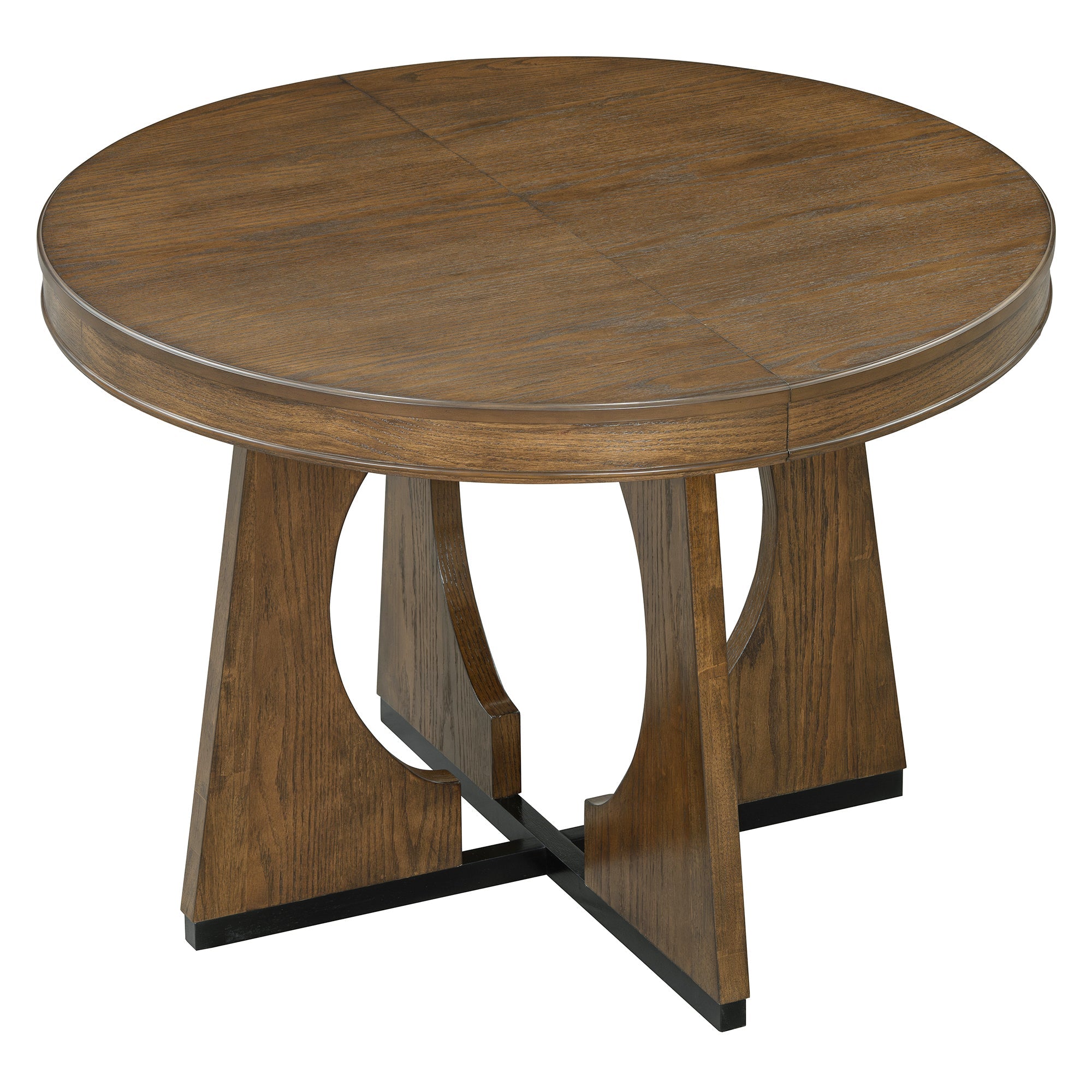 5-Piece Retro Extendable Dining Table Set with 16" Removable Leaf