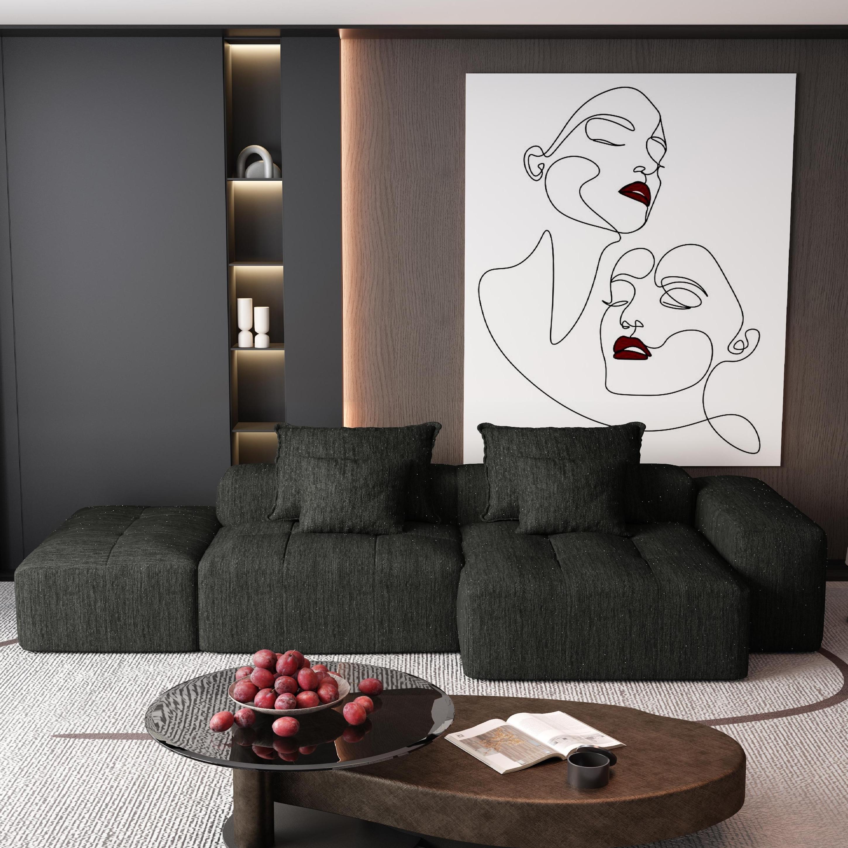 Modern Oversized Modular Sectional Sofa