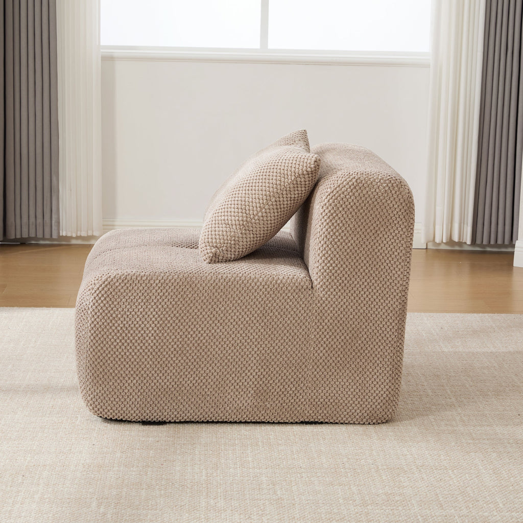 31' Modular Cloud Boneless Accent Chair with Ottoman Set