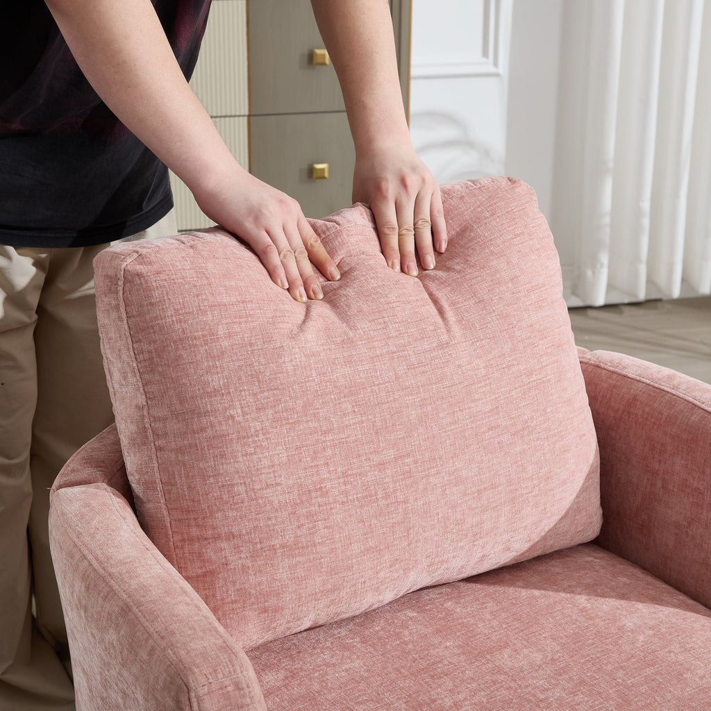 Swivel Chenille Fabric Sofa Chair