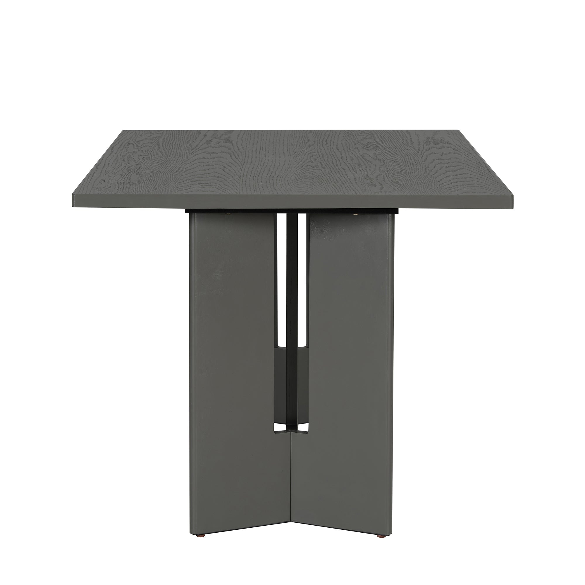 Farmhouse Dining Table Set with 6 Upholstered Chairs