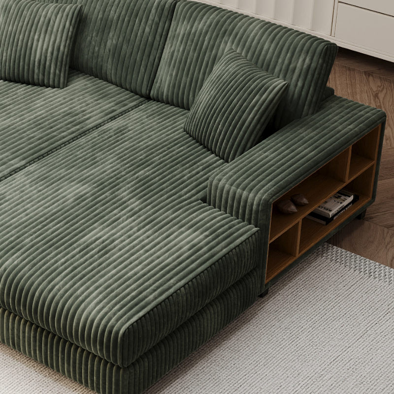 Convertible Sleeper Sectional Sofa with Storage