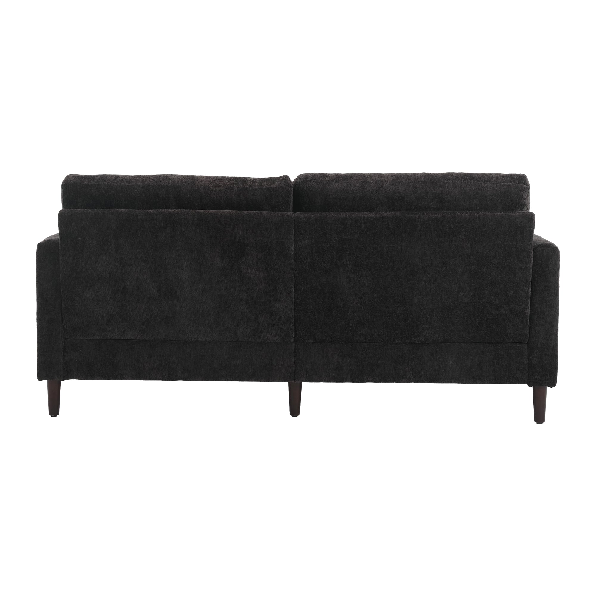 Mid Century Modern Chenille Fabric Loveseat Sofa