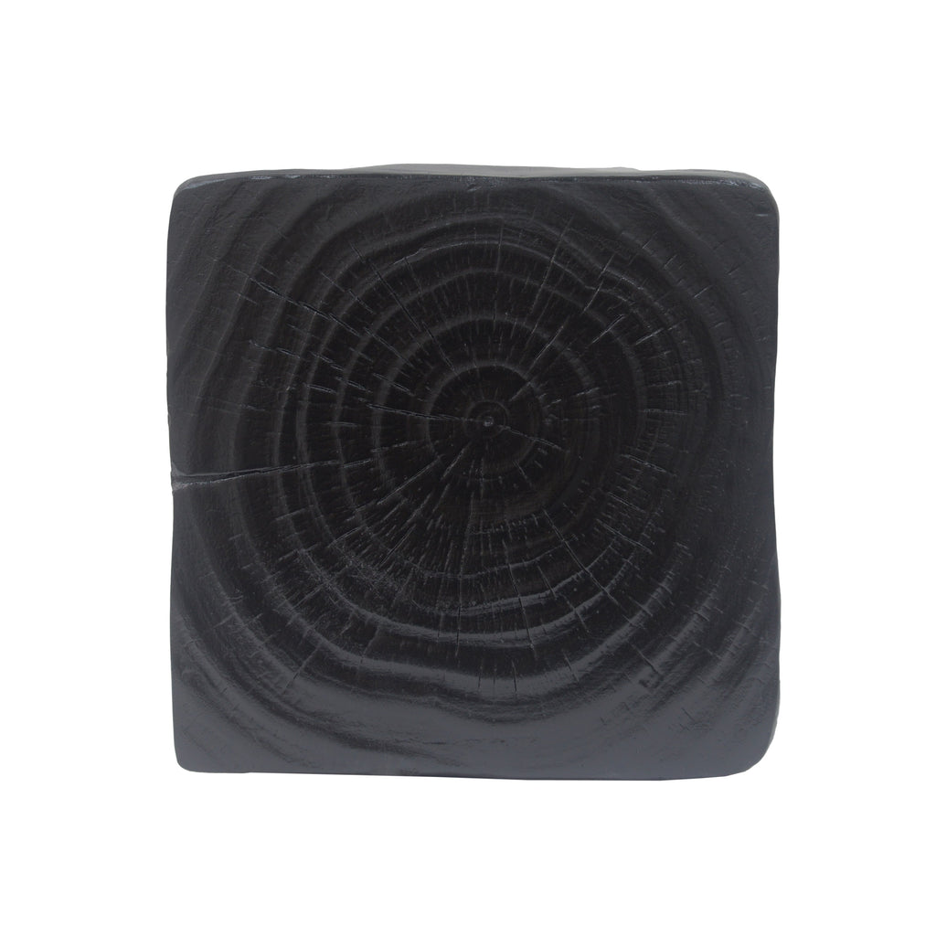 Twist Shape Side Table with Wood-like Texture