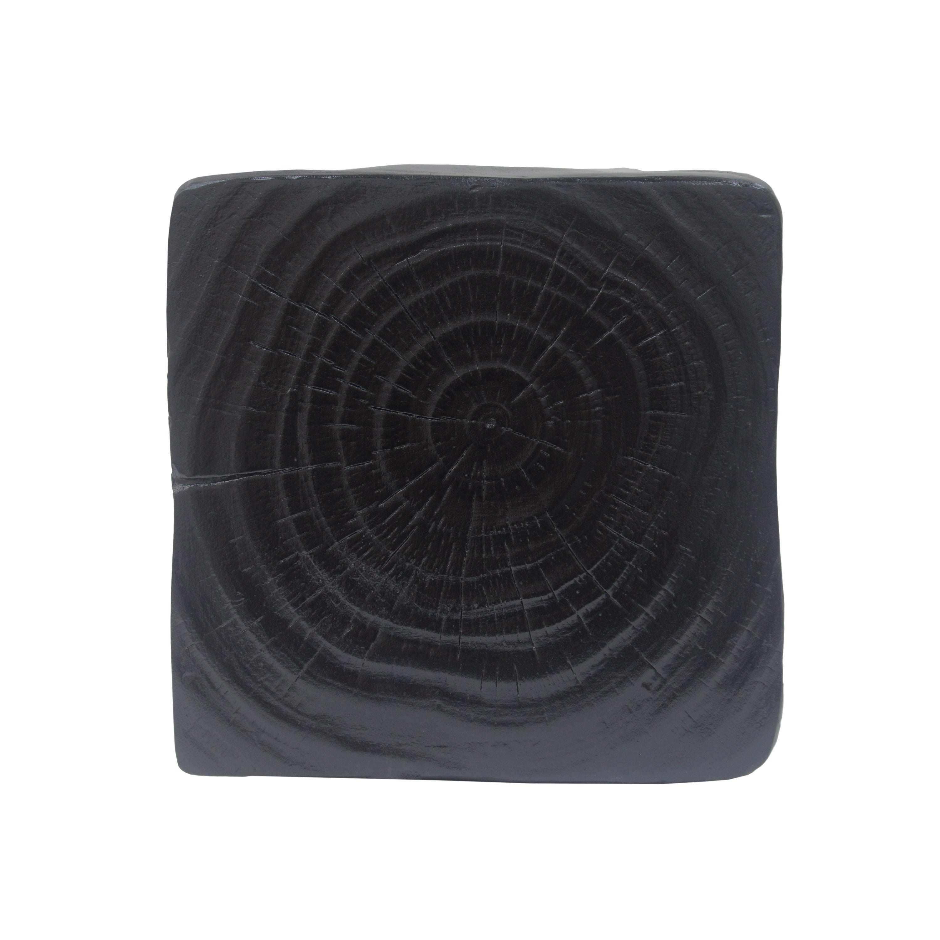 Twist Shape Side Table with Wood-like Texture