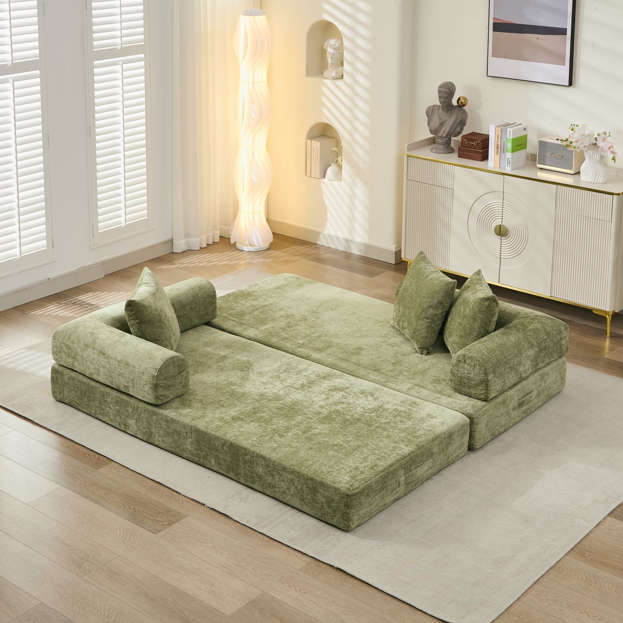 Comfy Convertible Folding Mattress Sofa Bed
