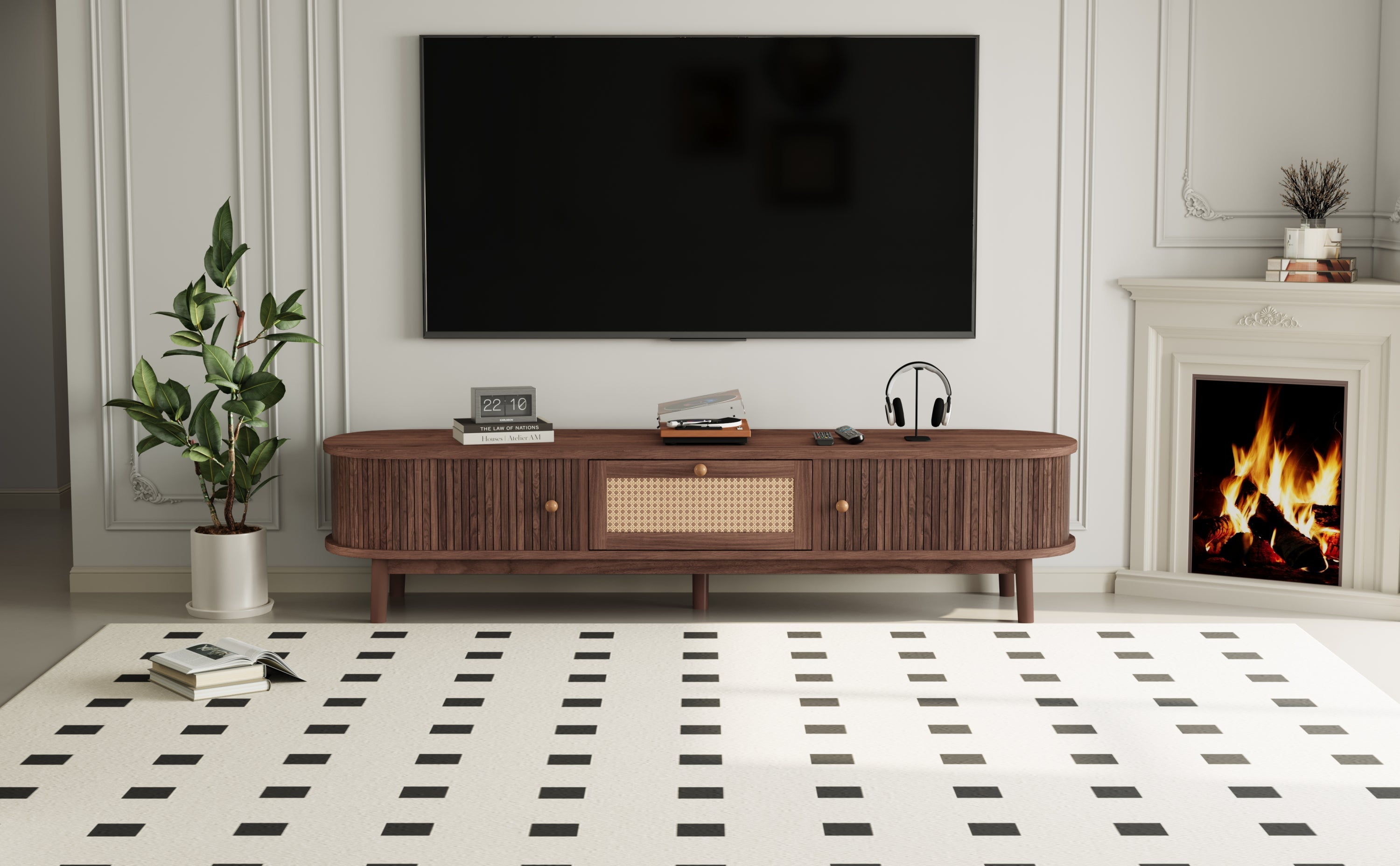Modern Design TV Stand for 75' TVs