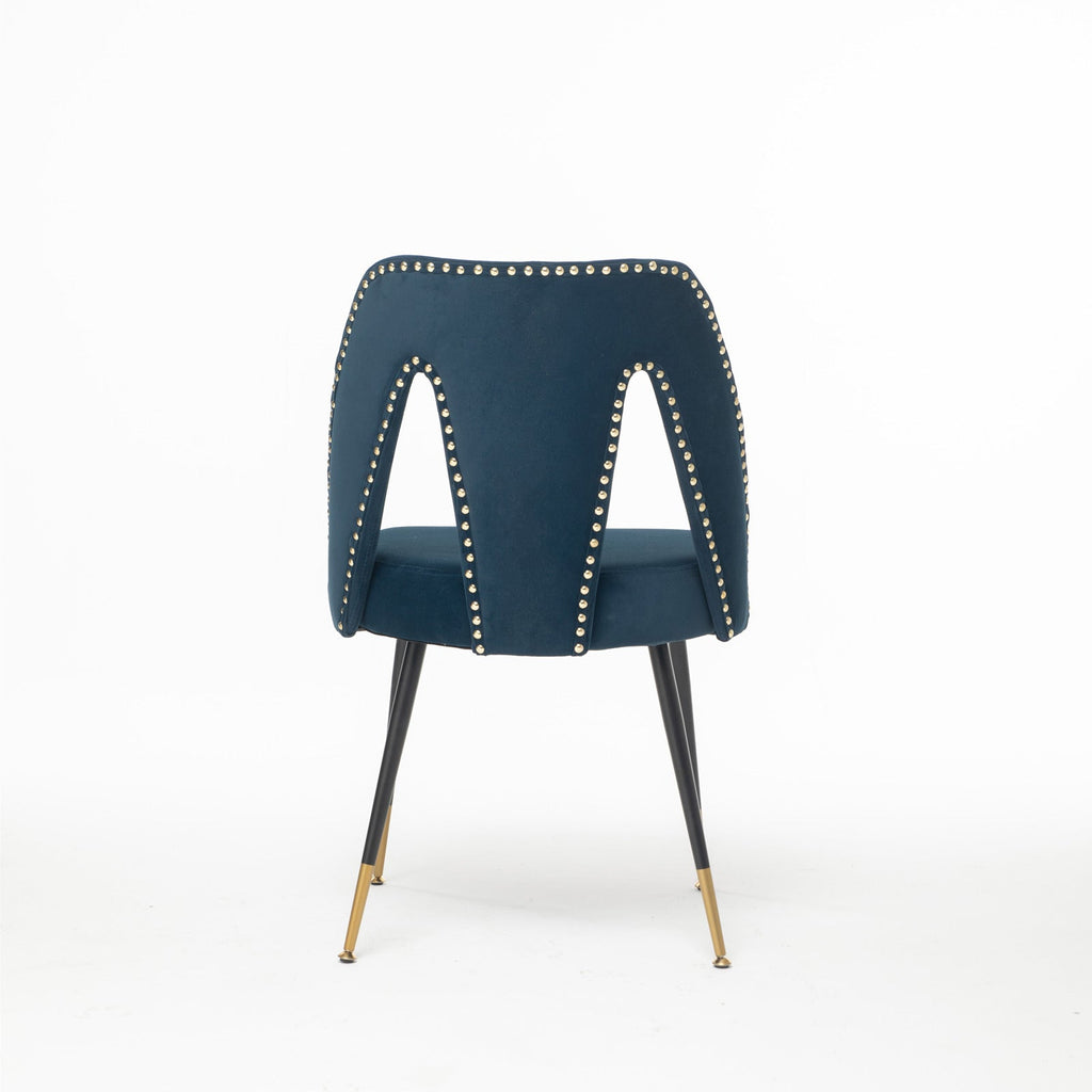 Modern Velvet Upholstered Dining Chair (Set of 2)