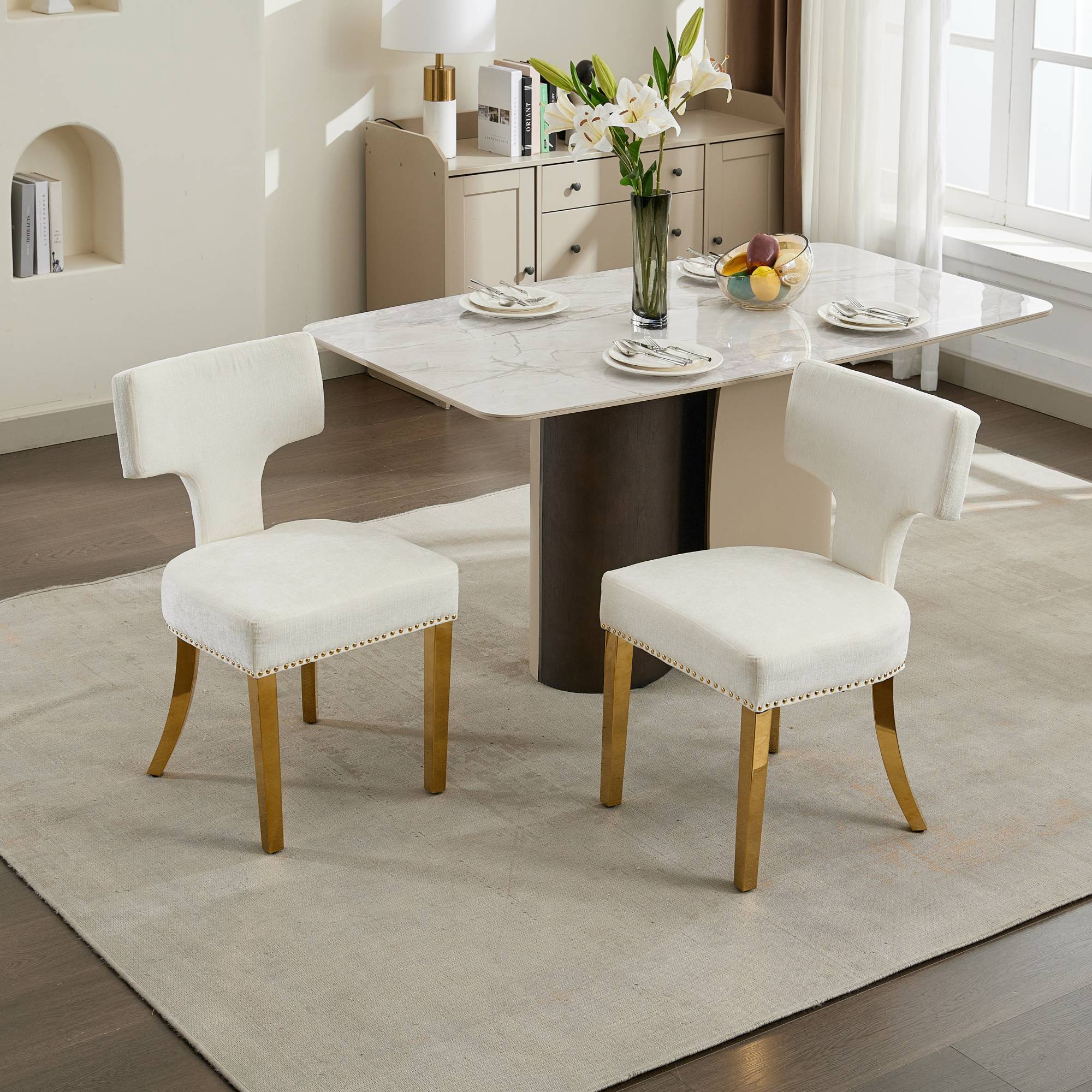 Mid Century Modern Dining Chairs (Set of 2)