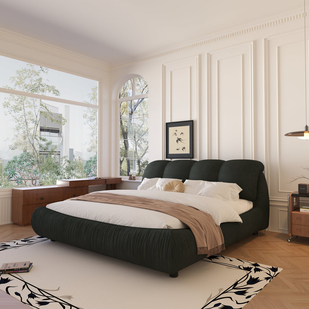 King/Queen Size Luxury Upholstered Platform Bed