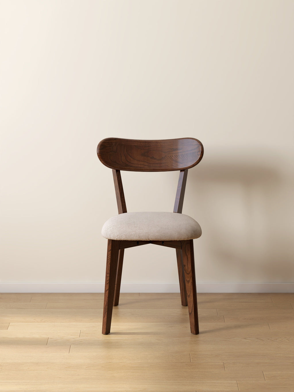 2Pcs Solid Wood Dining Room Chair with Upholstered