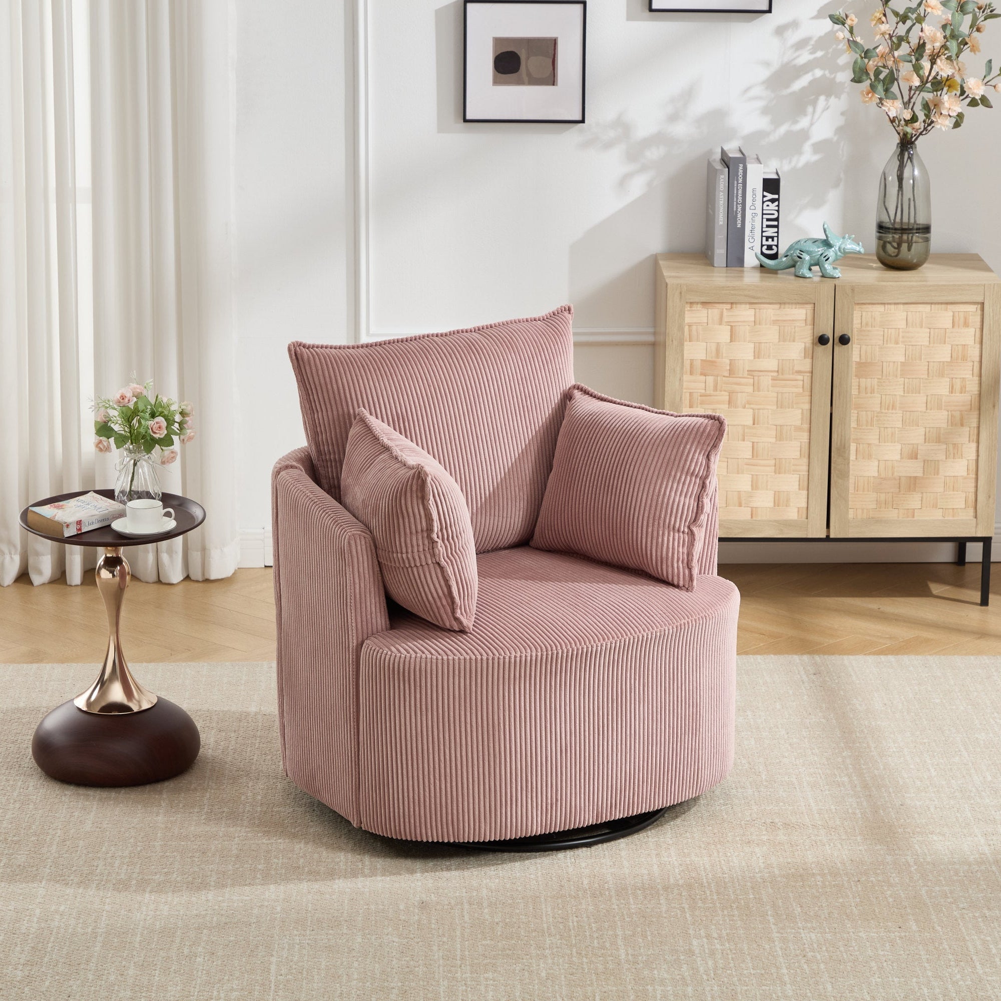 360° Smooth Swivel Living Chair