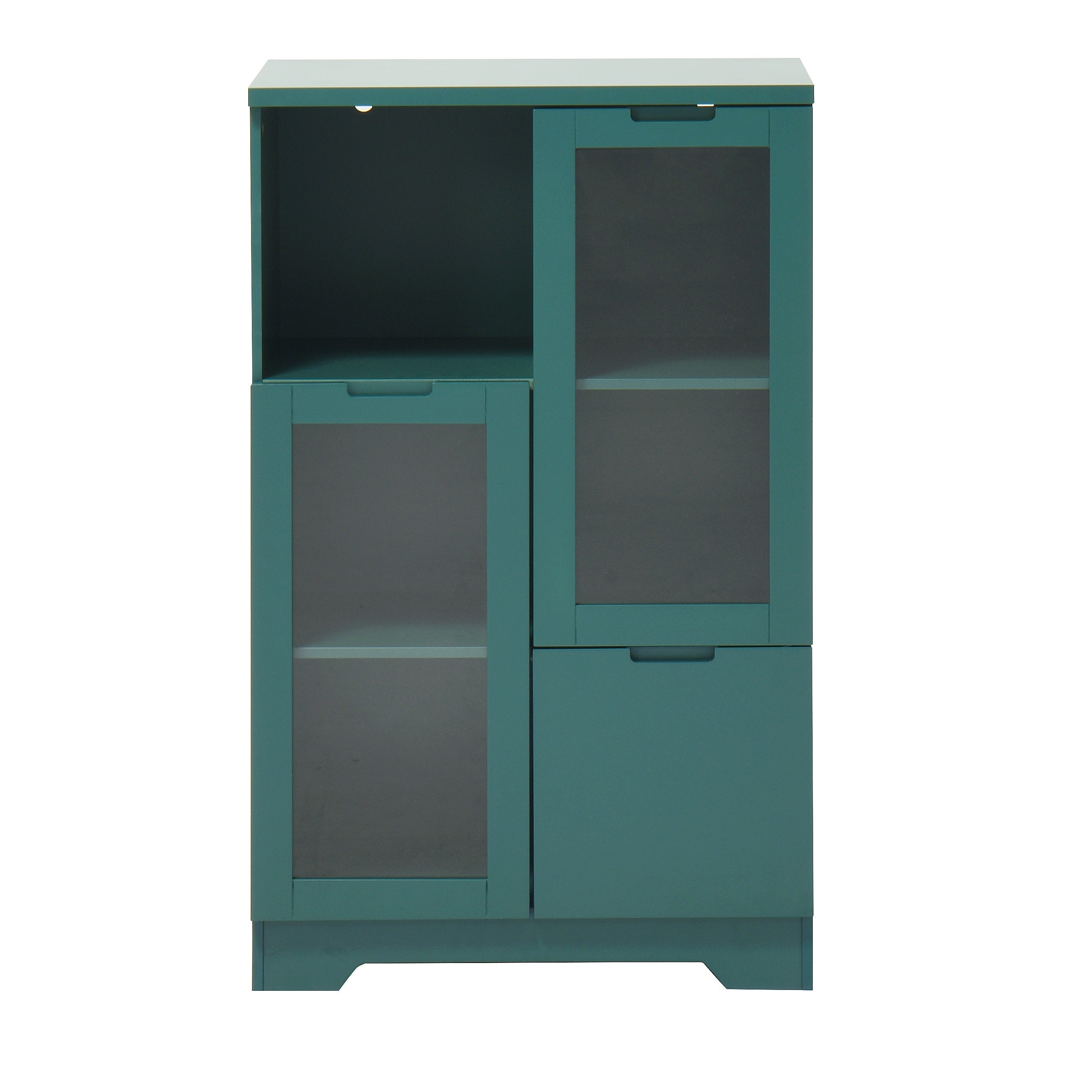 MDF Painted Cabinet with Glass Doors
