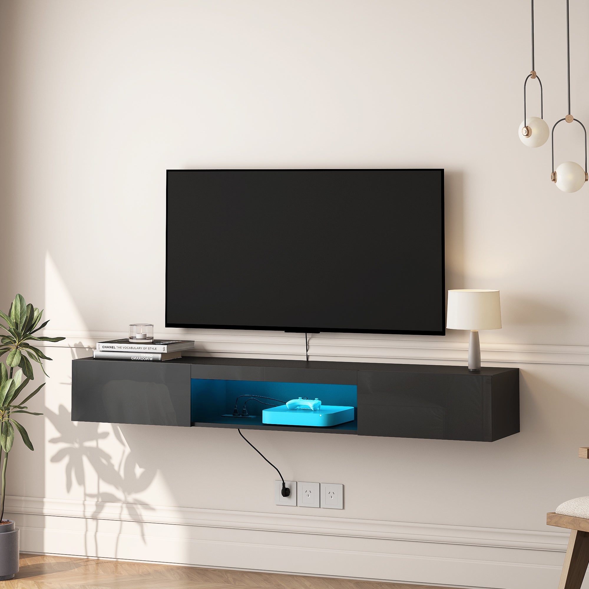 Modern Floating TV Stand Wall Mounted