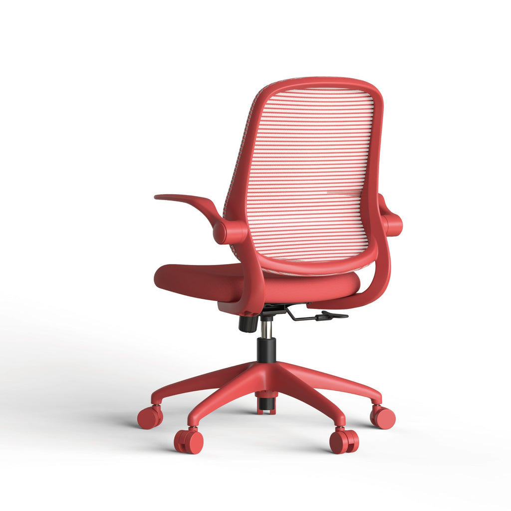 Colorful Ergonomic Office Chair with Flip-Up Armrests