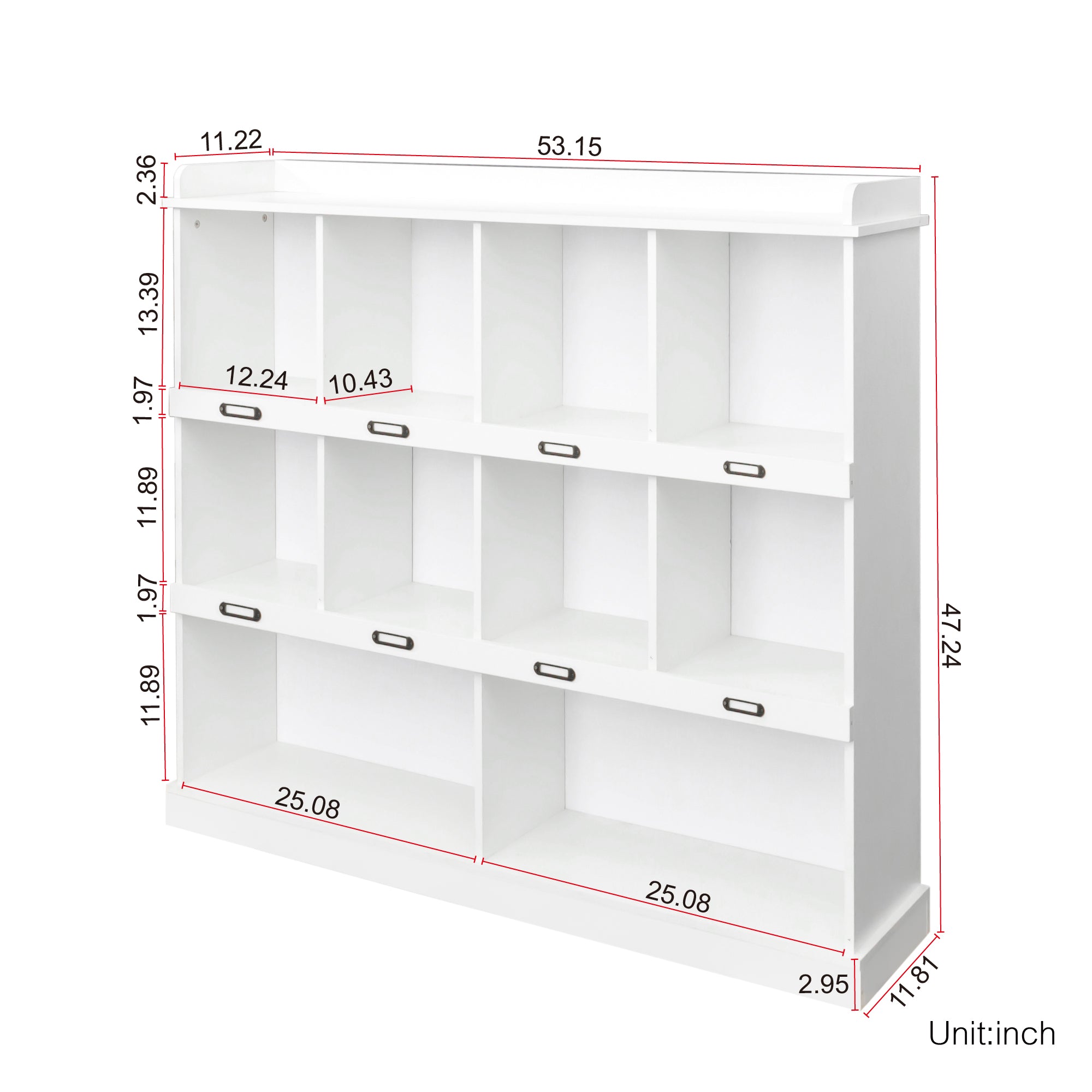 Cubbyhole Storage Bookcase