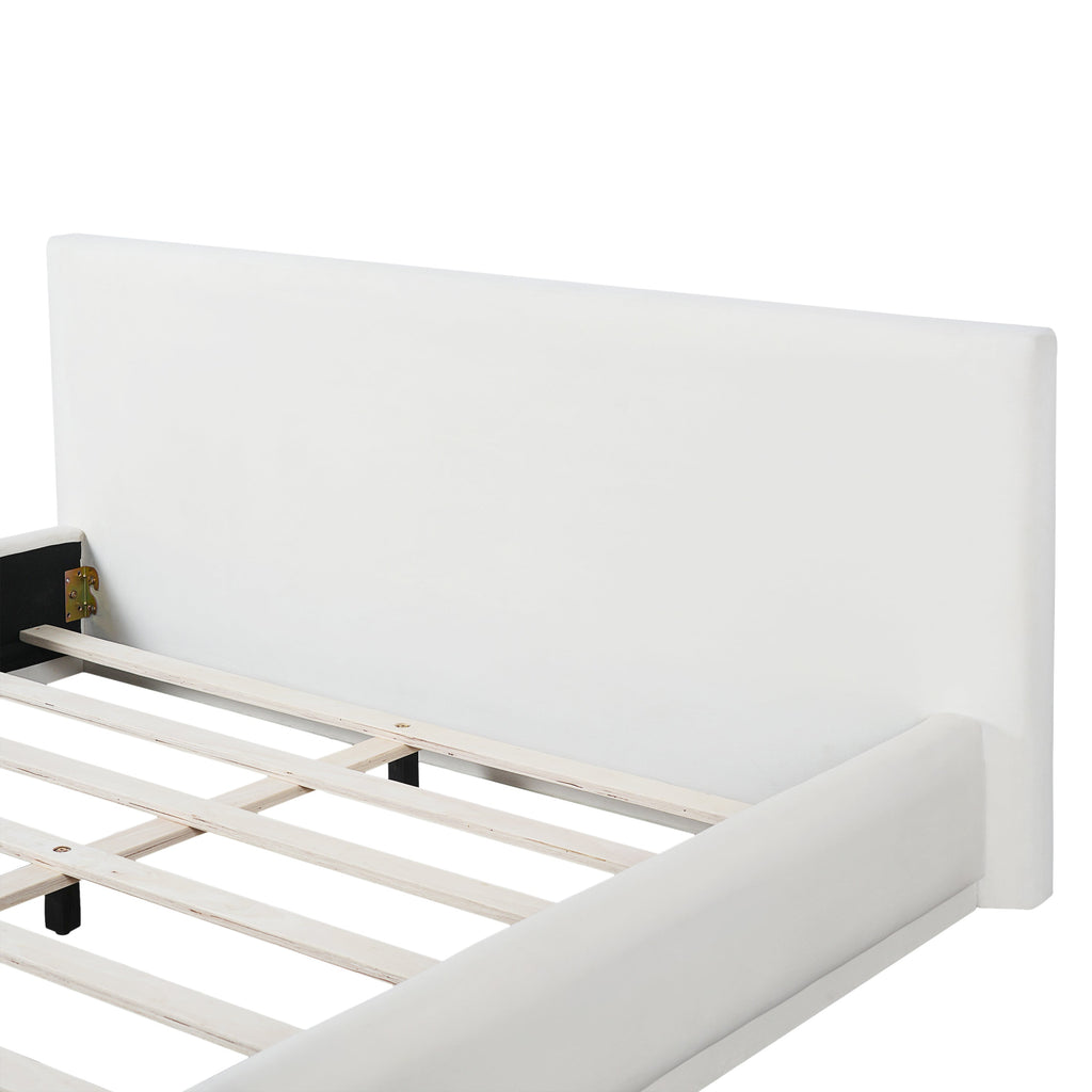 Luxurious and Cozy Upholstered Velvet Bed