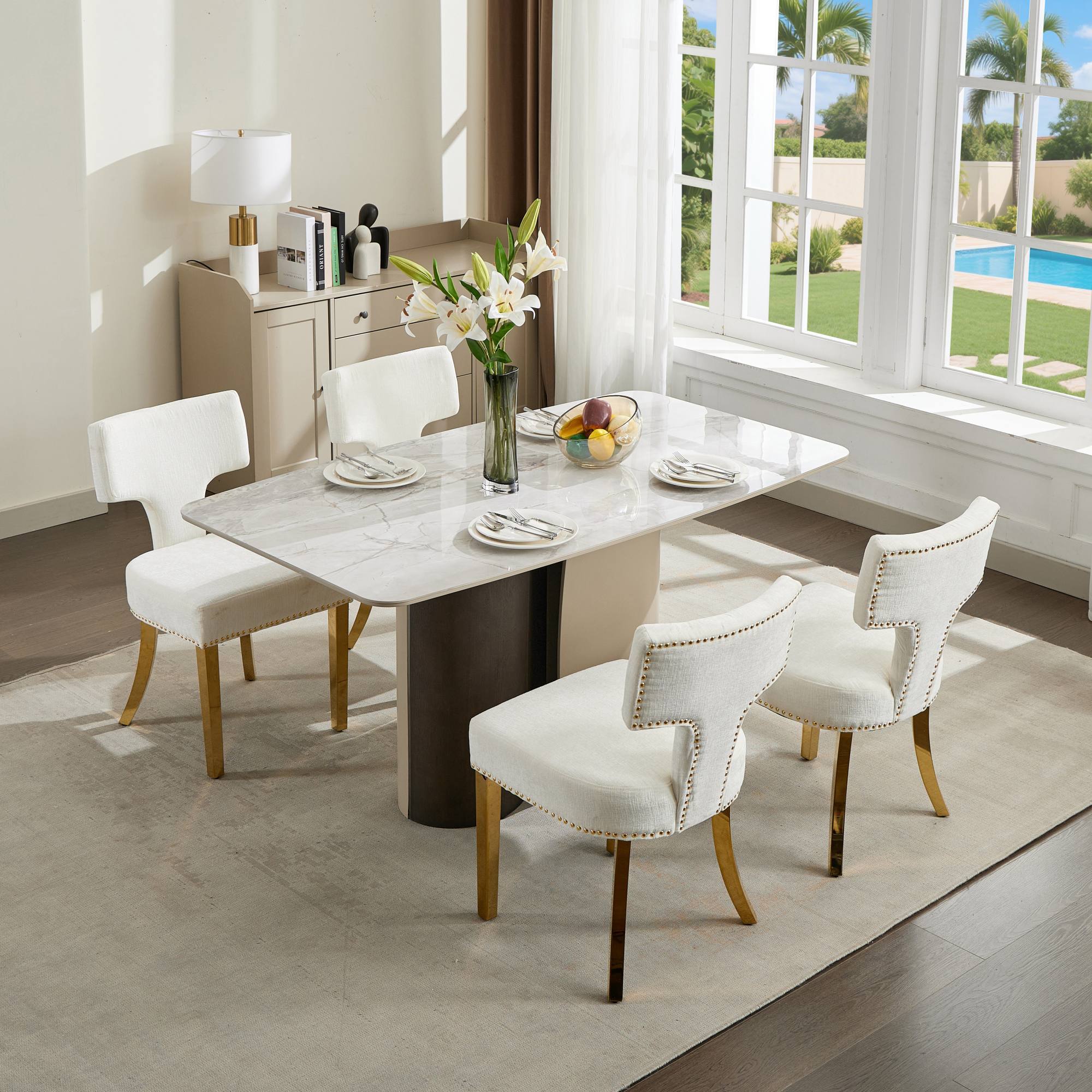 Mid Century Modern Dining Chairs (Set of 2)