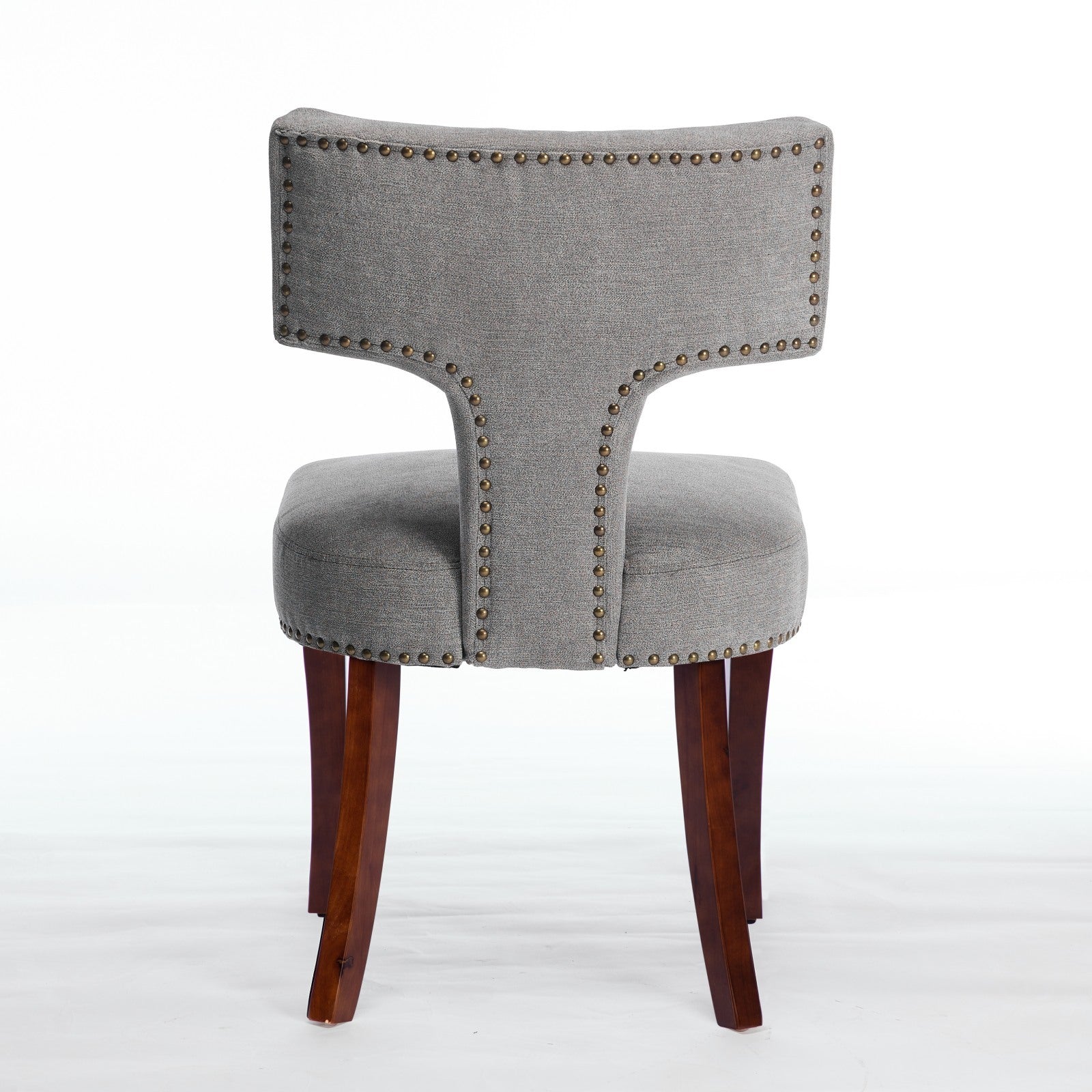 Mid Century Farmhouse Linen Fabric Dining Chairs (Set of 2)