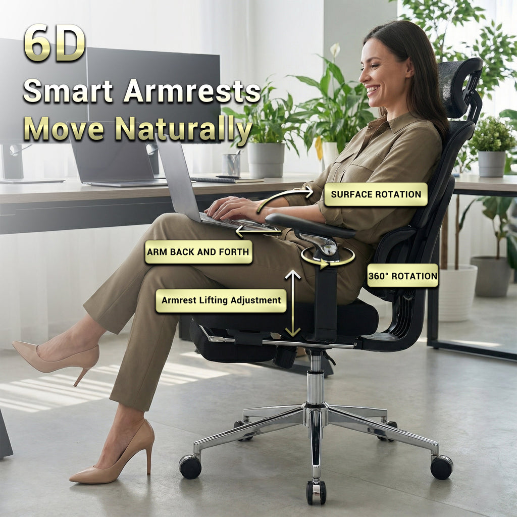 Ergonomic Office Chair with Massage Lumbar Support
