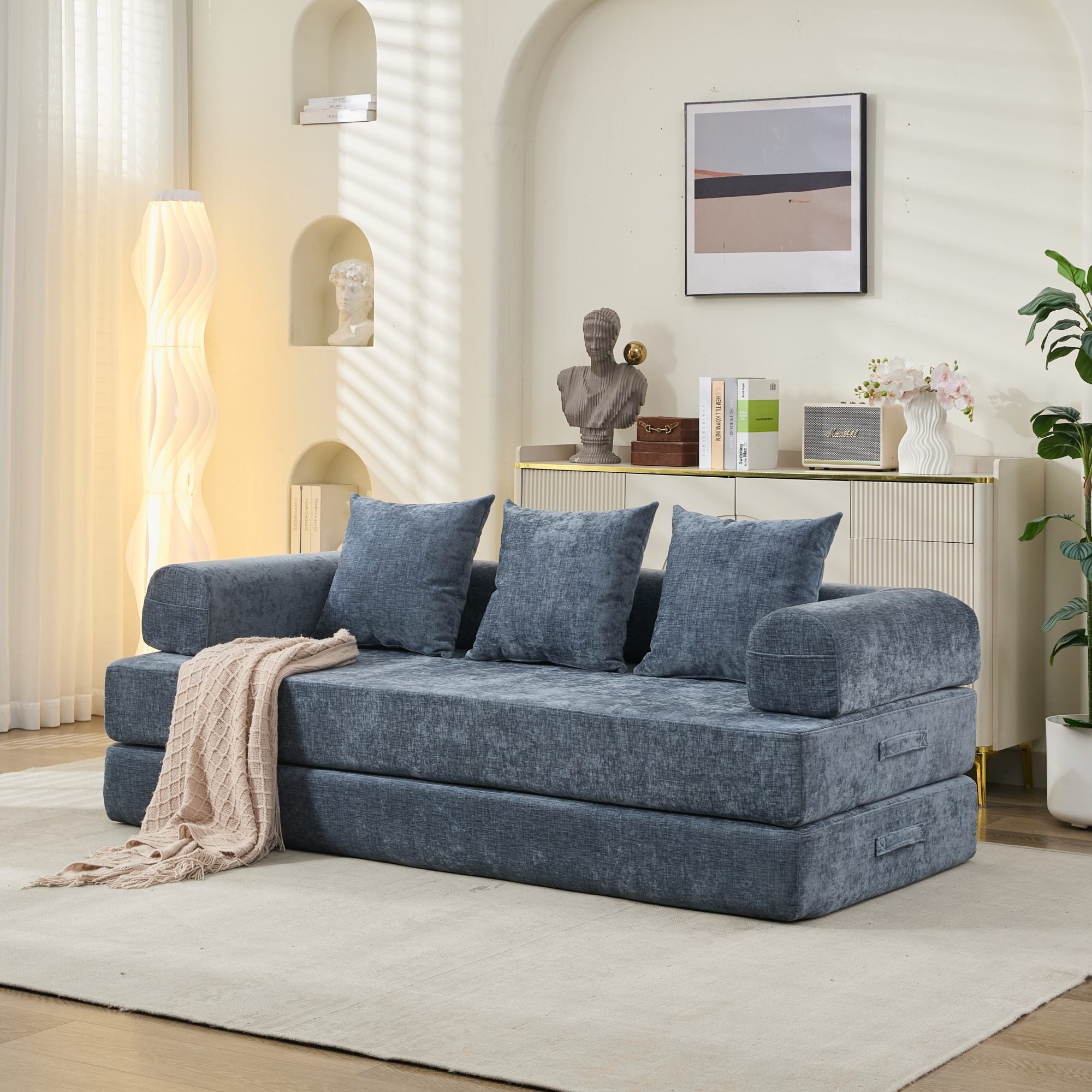 Comfy Convertible Folding Mattress Sofa Bed