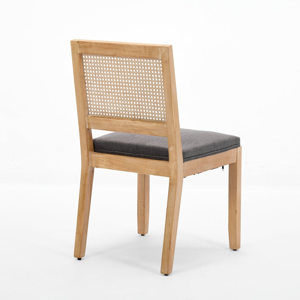 Farmhouse Rattan Dining Chairs (Set of 2)