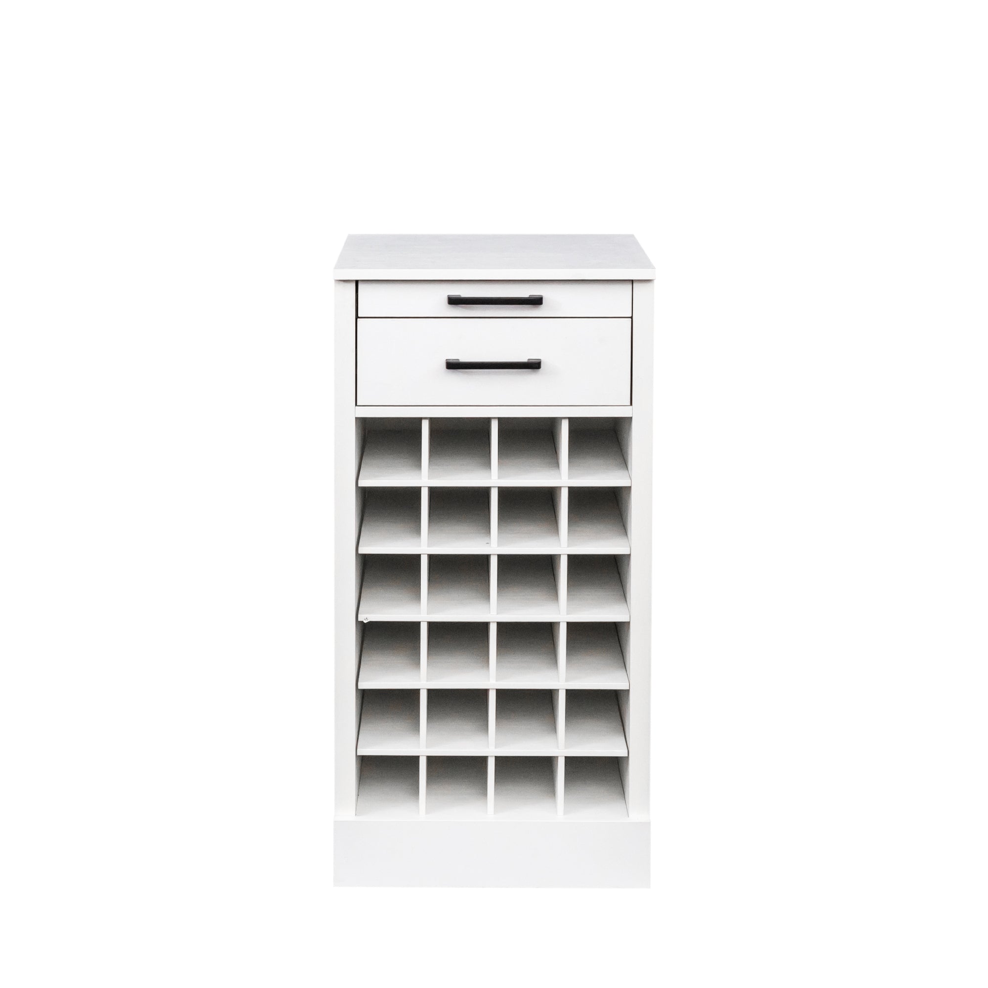 White Modular Wine Buffet Cabinet