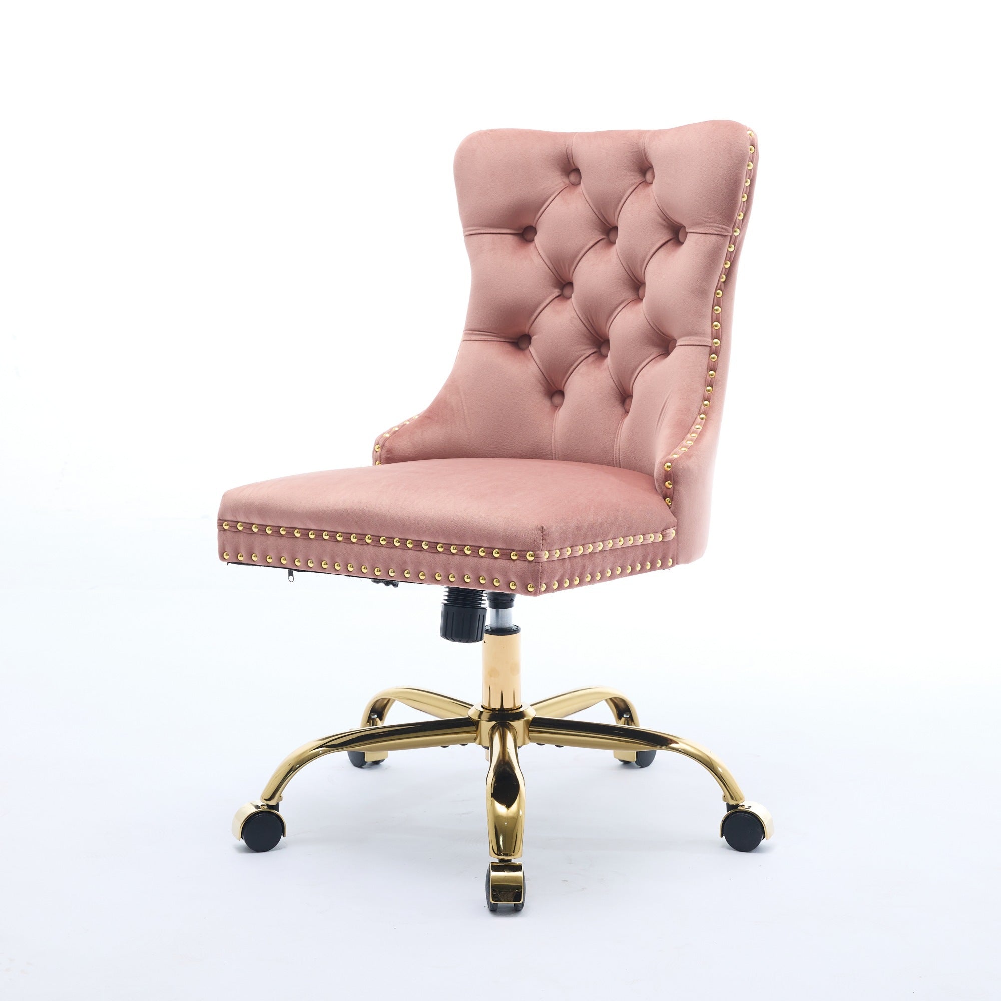 Modern Velvet Upholstered Tufted Button Home Office Chair