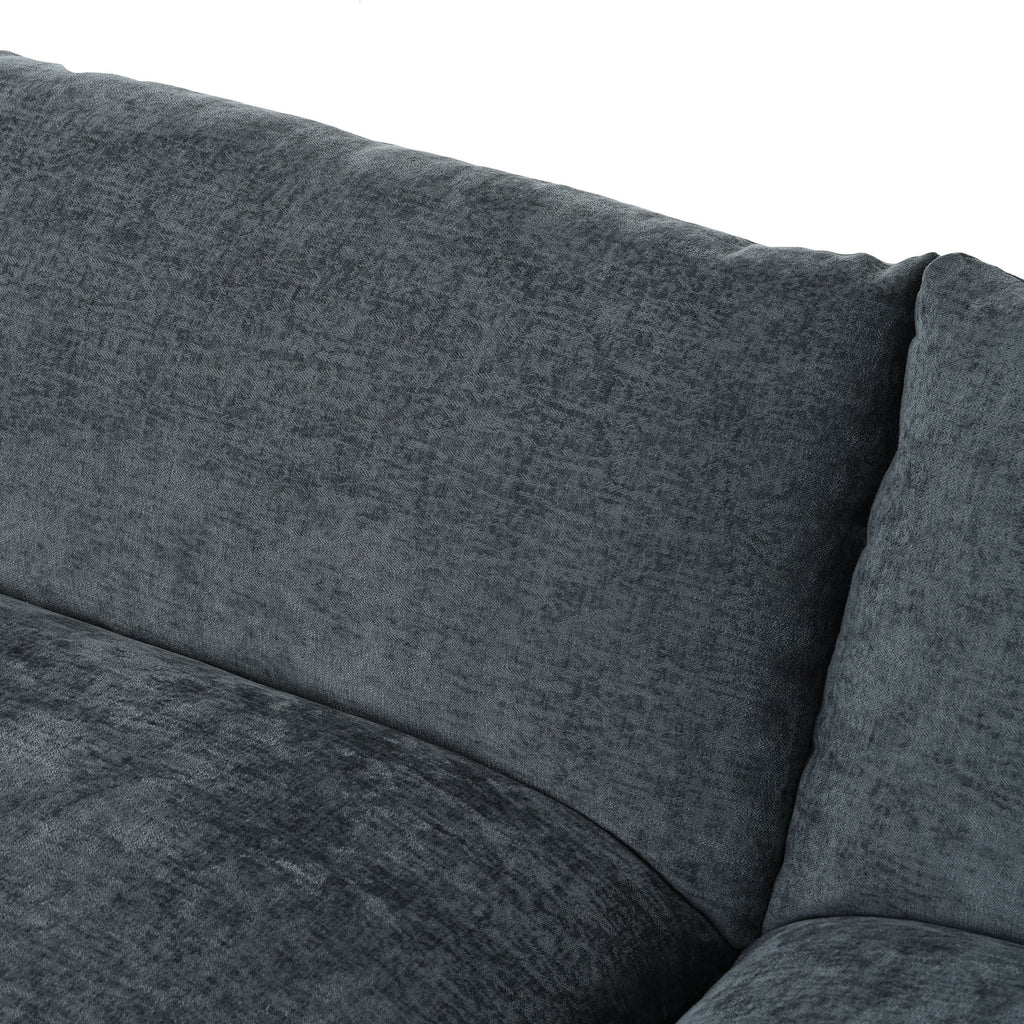 115.5' Modular Deep Gray Sectional Sofa