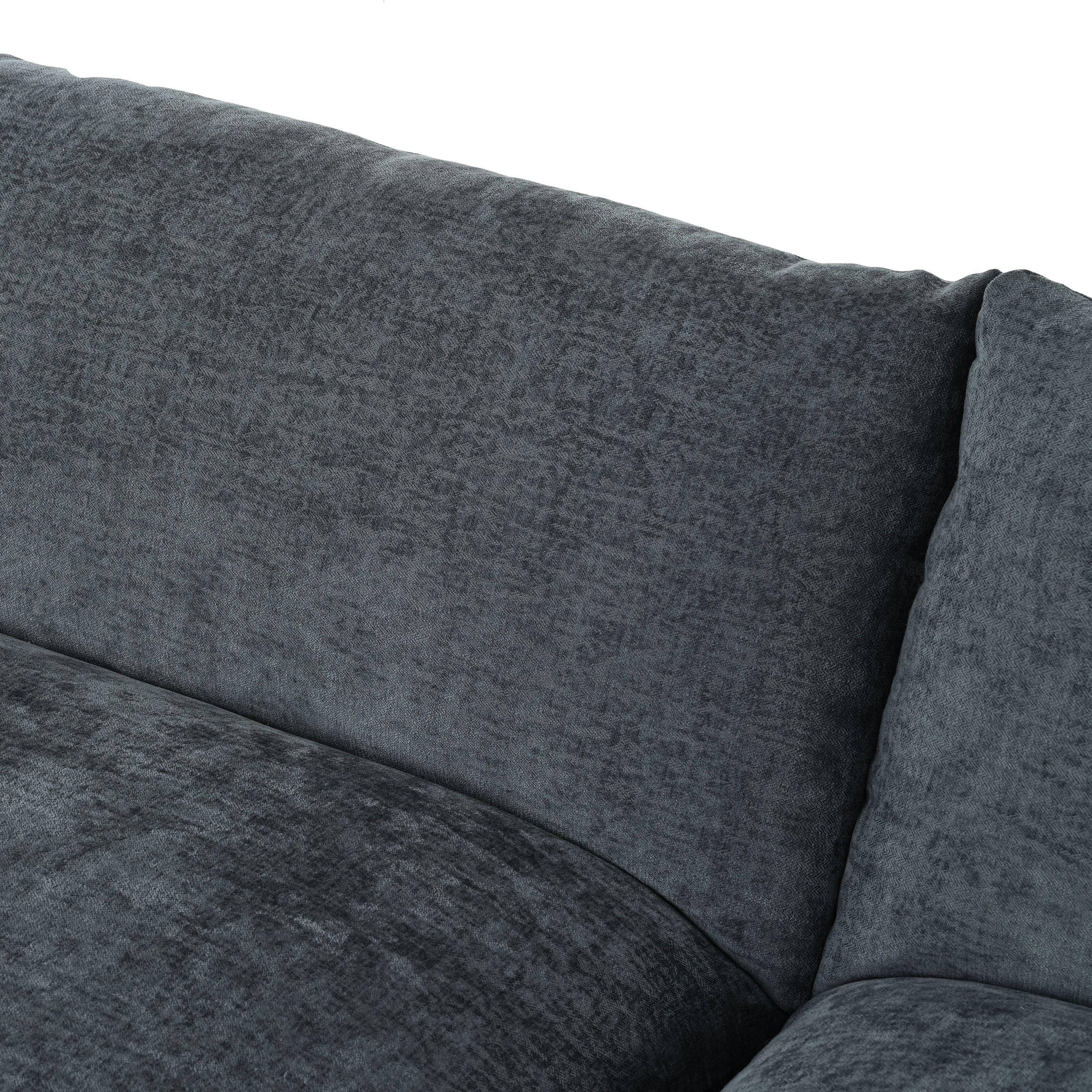 115.5' Modular Deep Gray Sectional Sofa