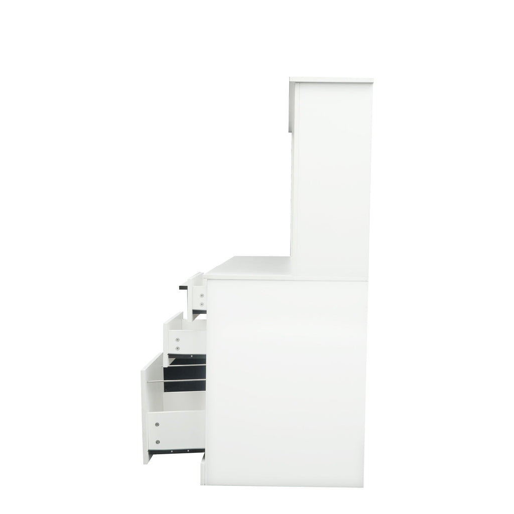 Home Office Computer Desk with Hutch