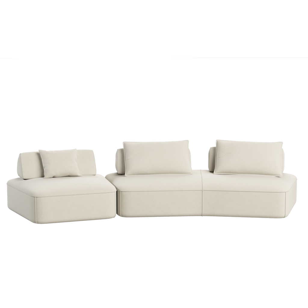Modern Light Luxury Oversized Modular Sectional Sofa Set